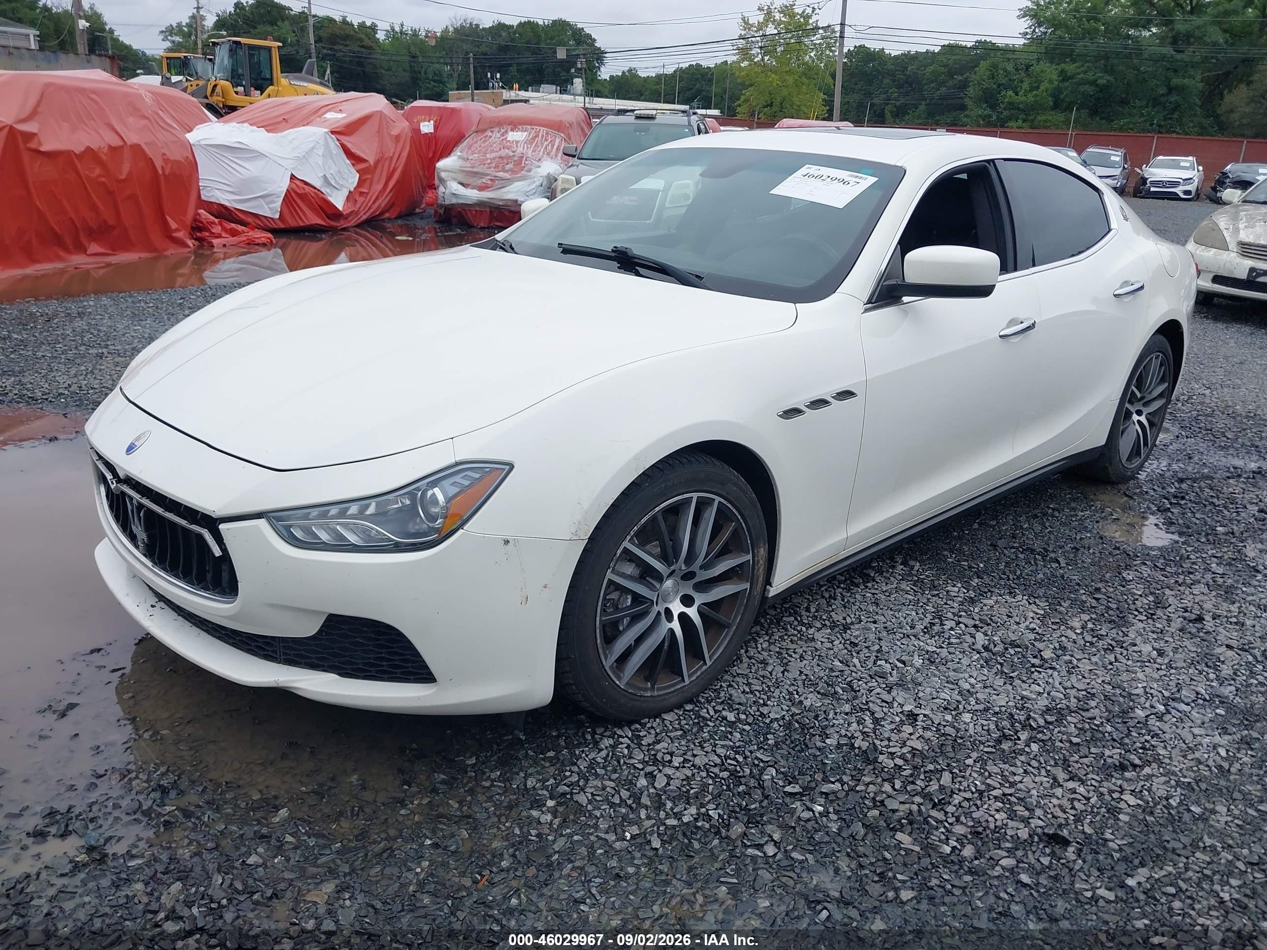 2015 Maserati Ghibli S Q4 White vin: ZAM57RTA5F1136813