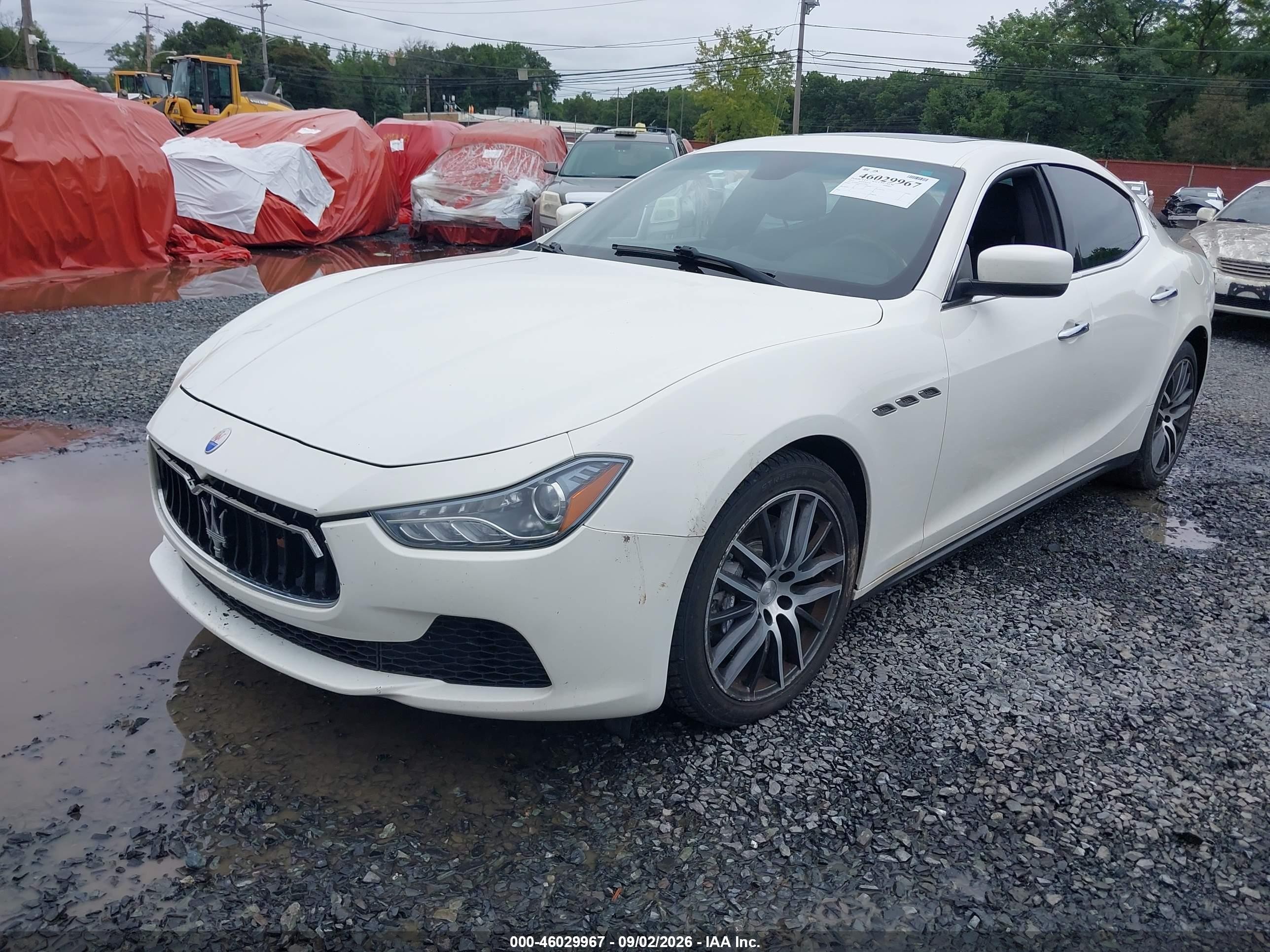 2015 Maserati Ghibli S Q4 White vin: ZAM57RTA5F1136813