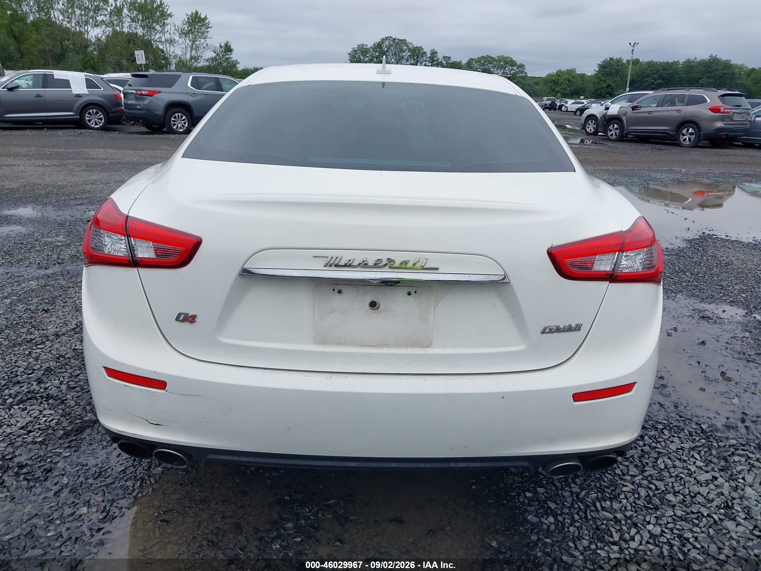 2015 Maserati Ghibli S Q4 White vin: ZAM57RTA5F1136813
