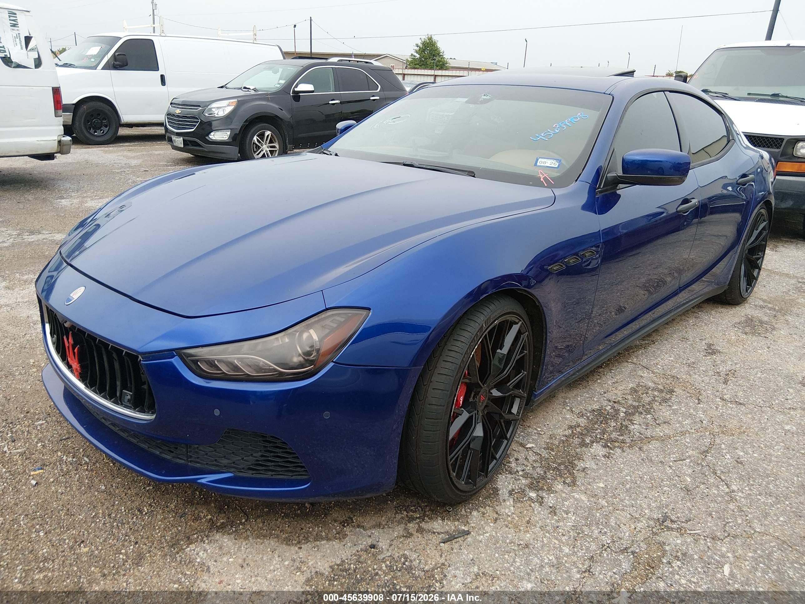 2015 Maserati Ghibli S Q4 Blue vin: ZAM57RTA5F1150985