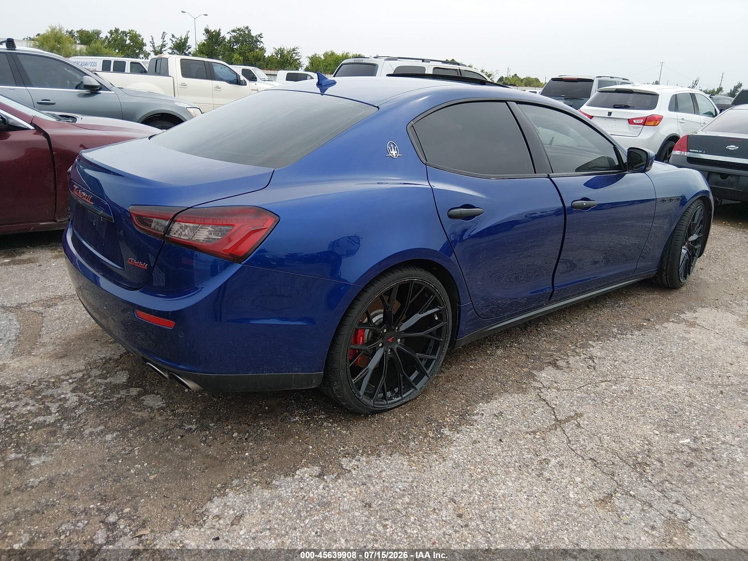 2015 Maserati Ghibli S Q4 Blue vin: ZAM57RTA5F1150985