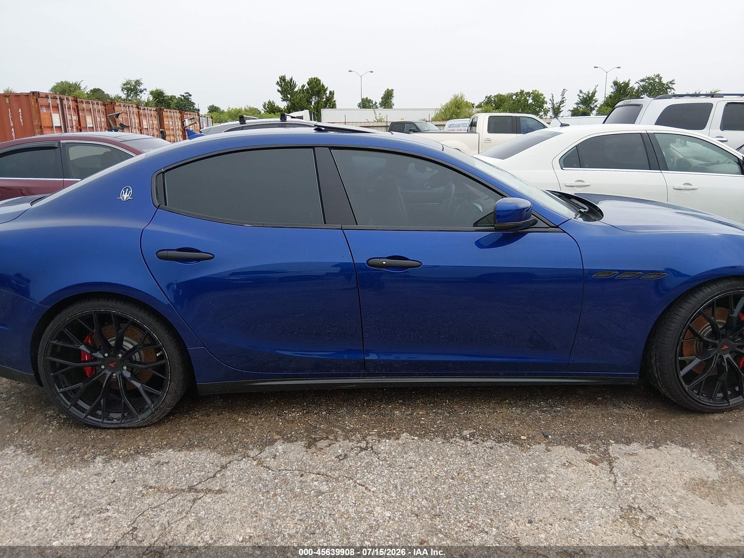 2015 Maserati Ghibli S Q4 Blue vin: ZAM57RTA5F1150985