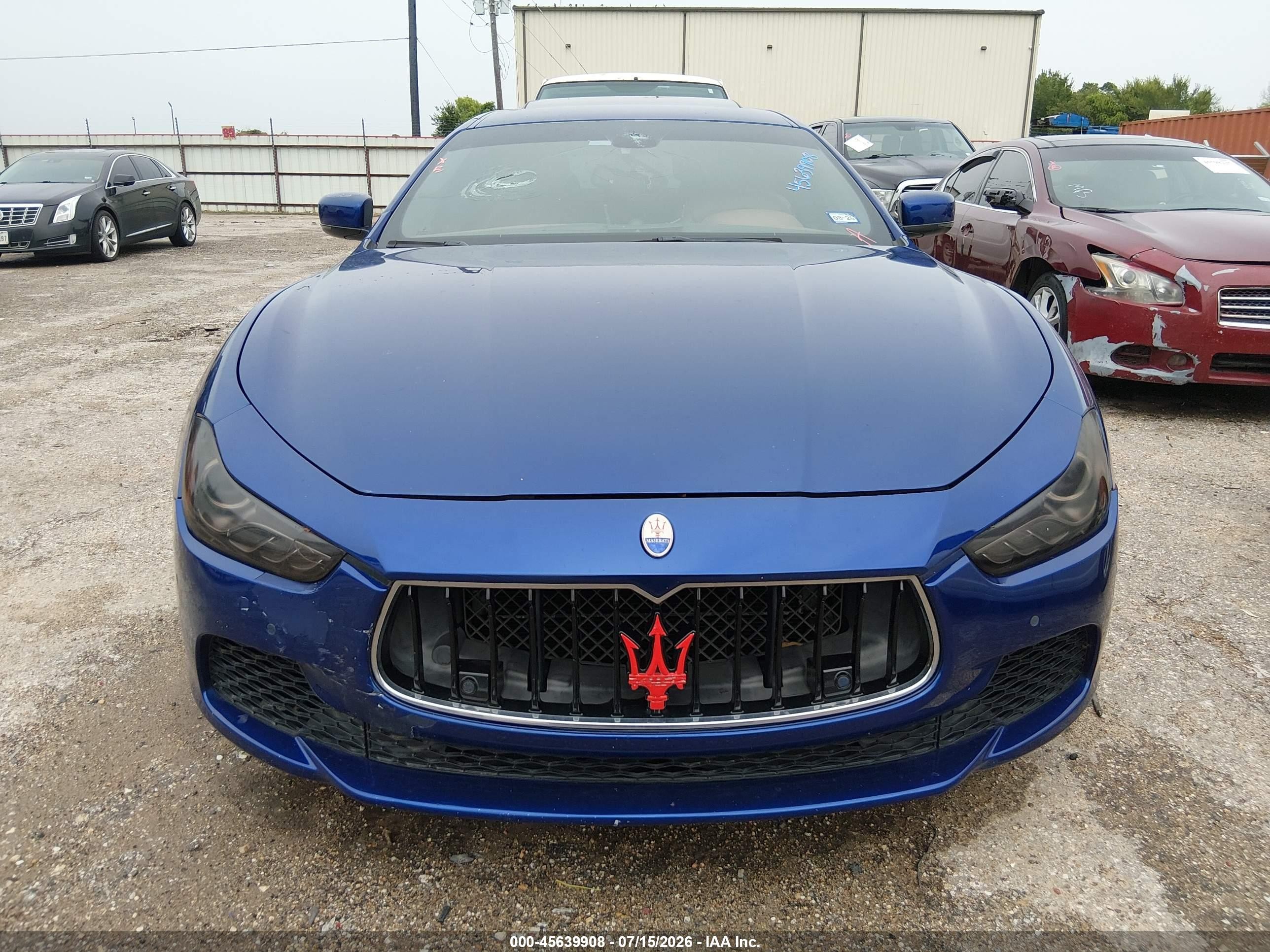 2015 Maserati Ghibli S Q4 Blue vin: ZAM57RTA5F1150985