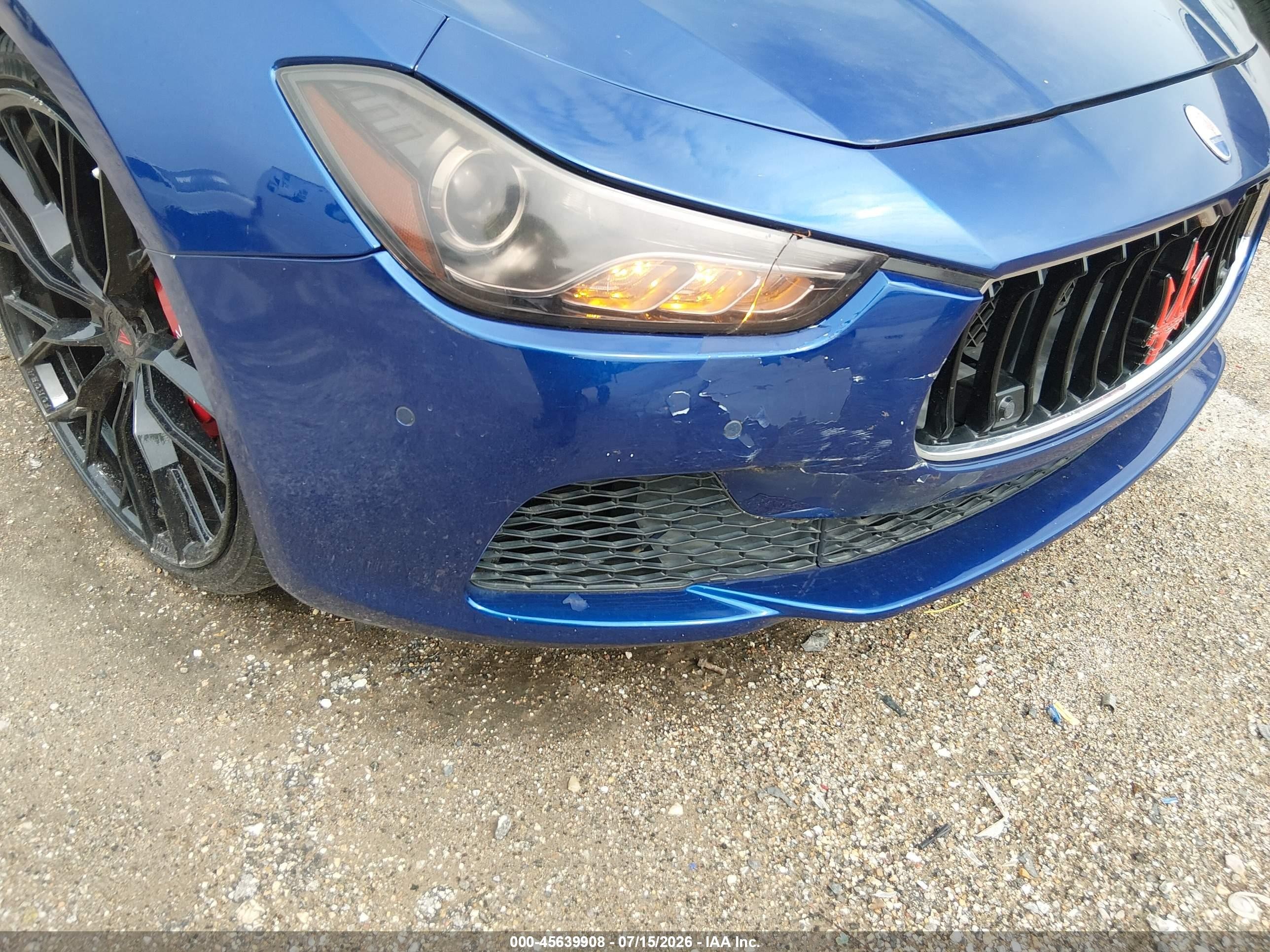 2015 Maserati Ghibli S Q4 Blue vin: ZAM57RTA5F1150985