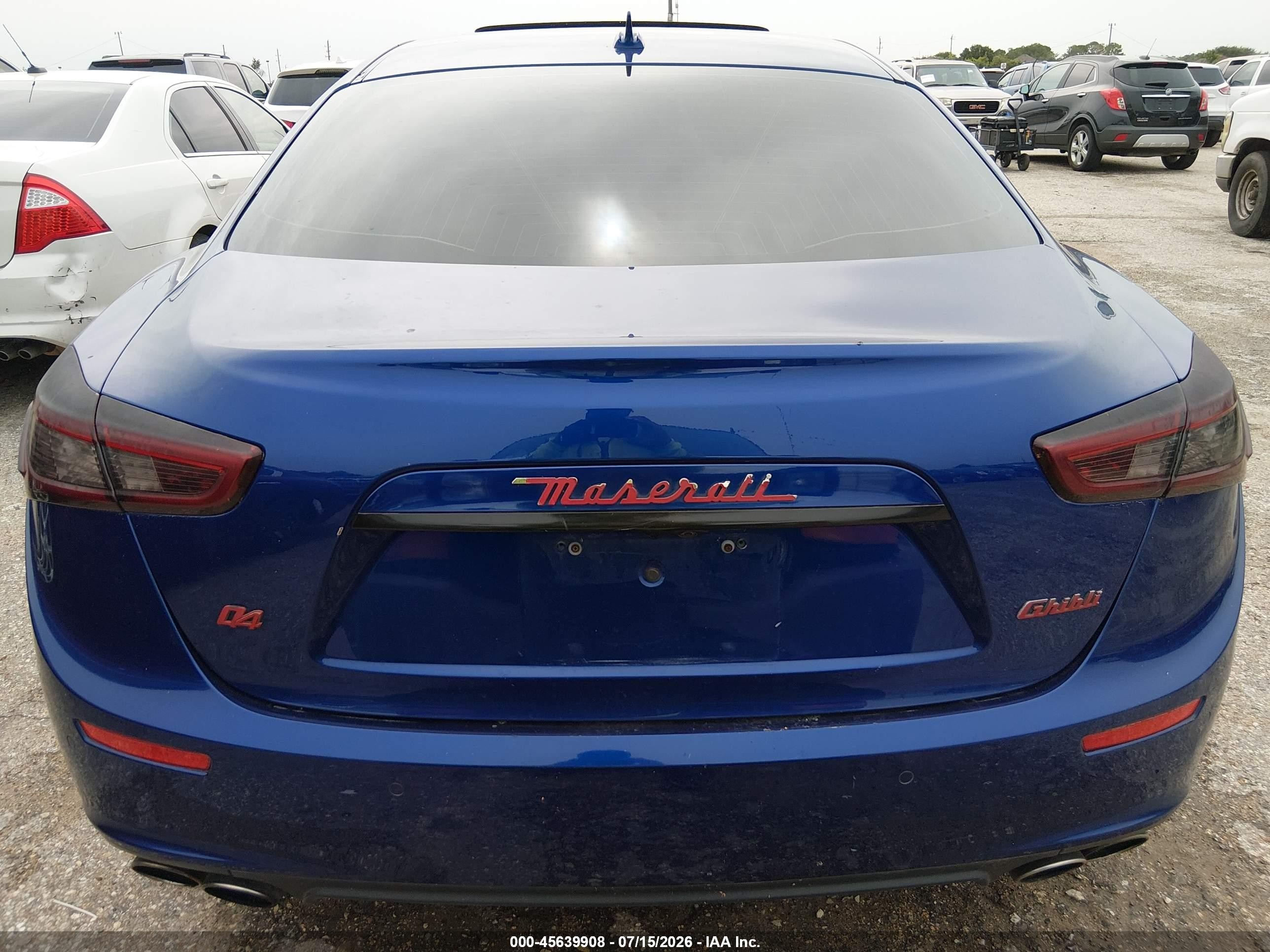 2015 Maserati Ghibli S Q4 Blue vin: ZAM57RTA5F1150985