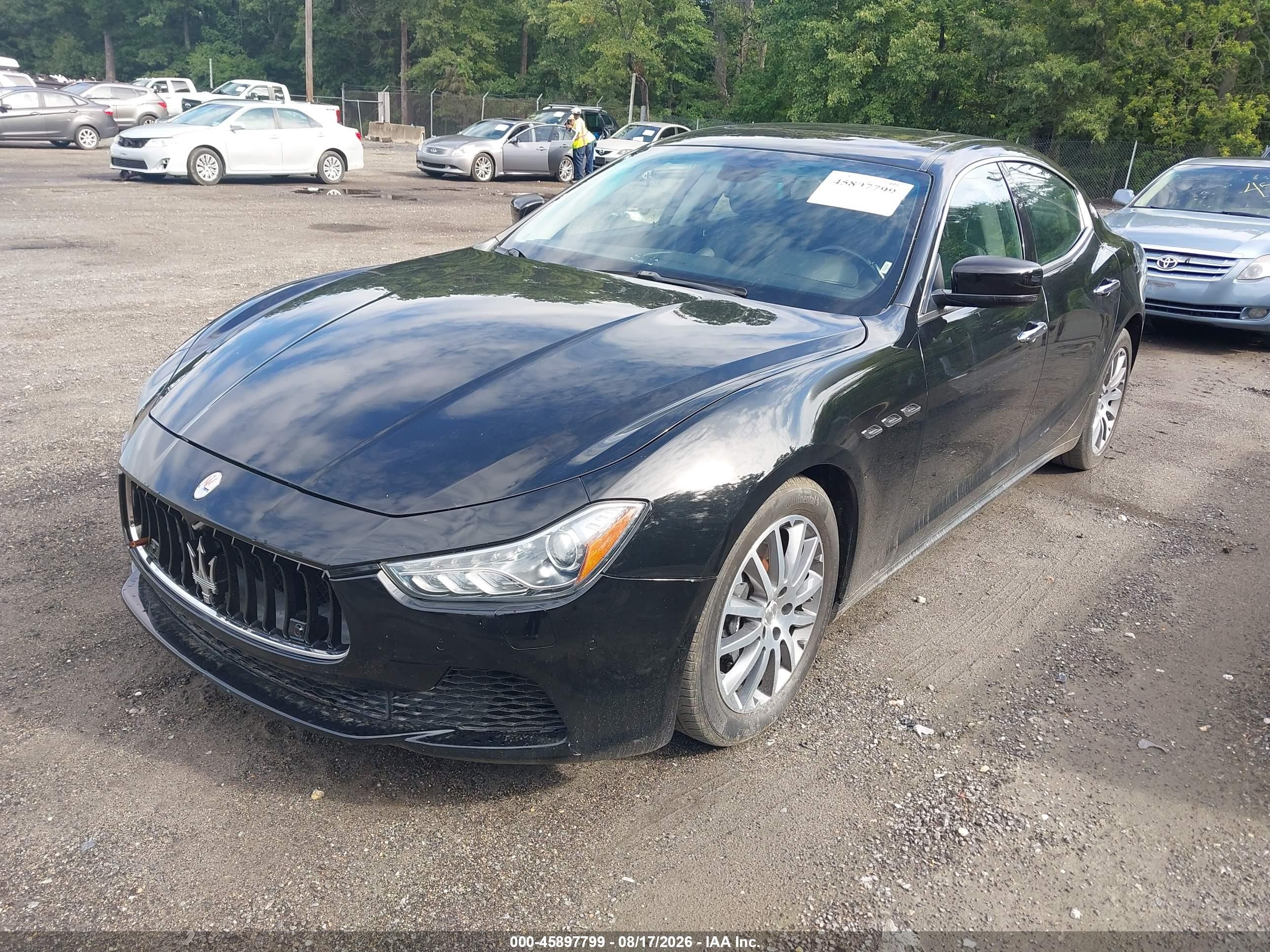 2014 Maserati Ghibli S Q4 Black vin: ZAM57RTA6E1083876