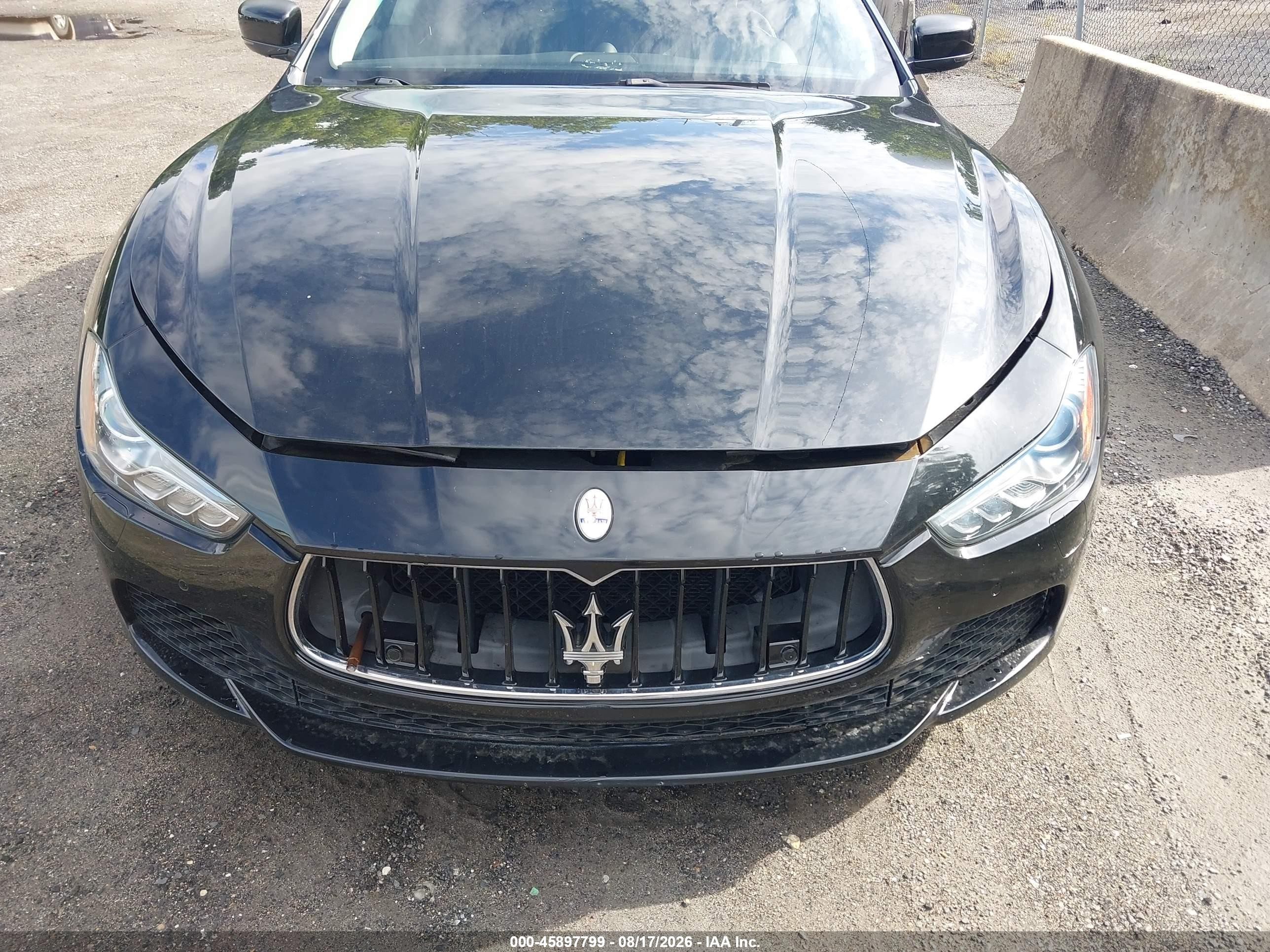 2014 Maserati Ghibli S Q4 Black vin: ZAM57RTA6E1083876