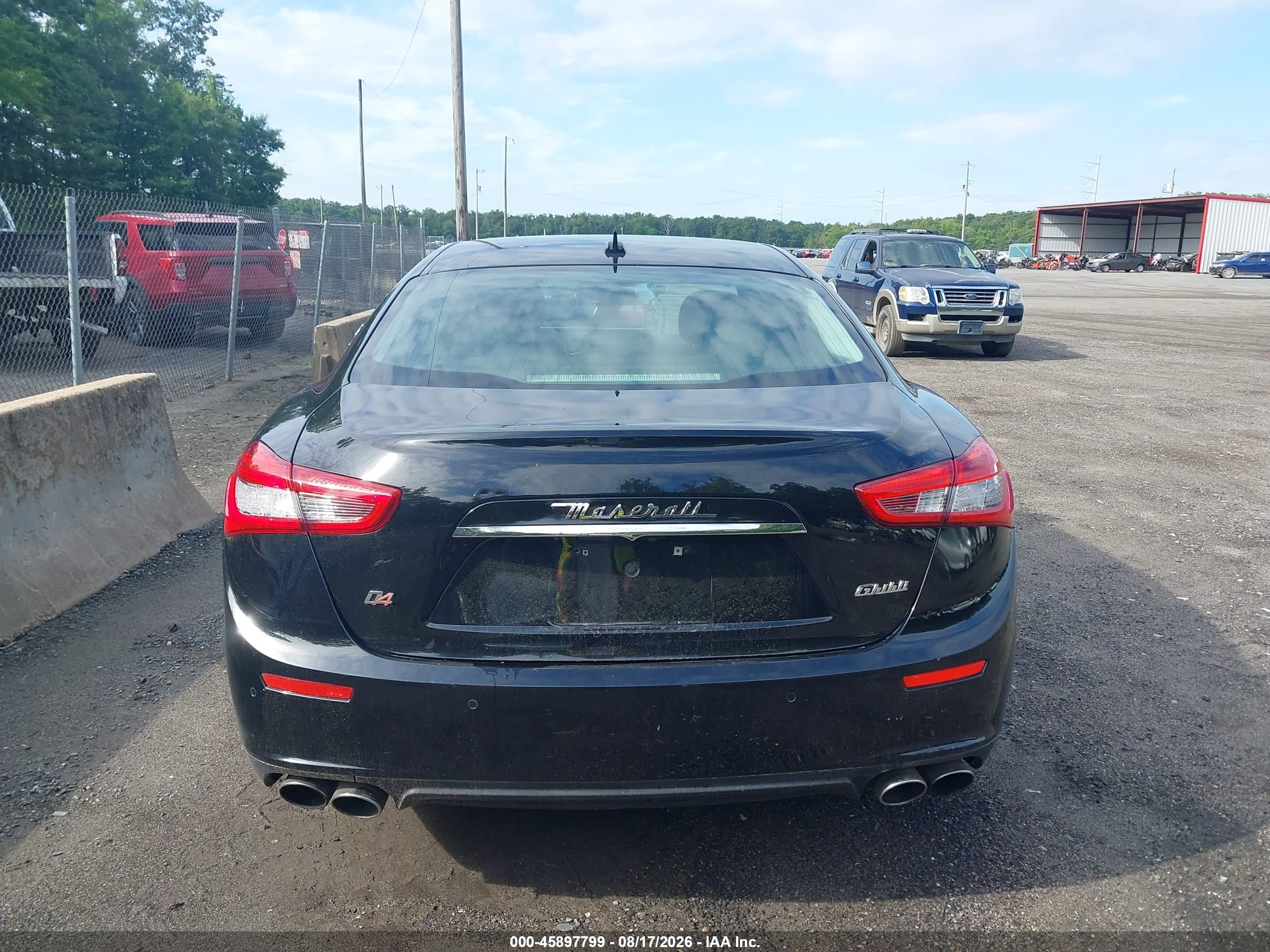 2014 Maserati Ghibli S Q4 Black vin: ZAM57RTA6E1083876