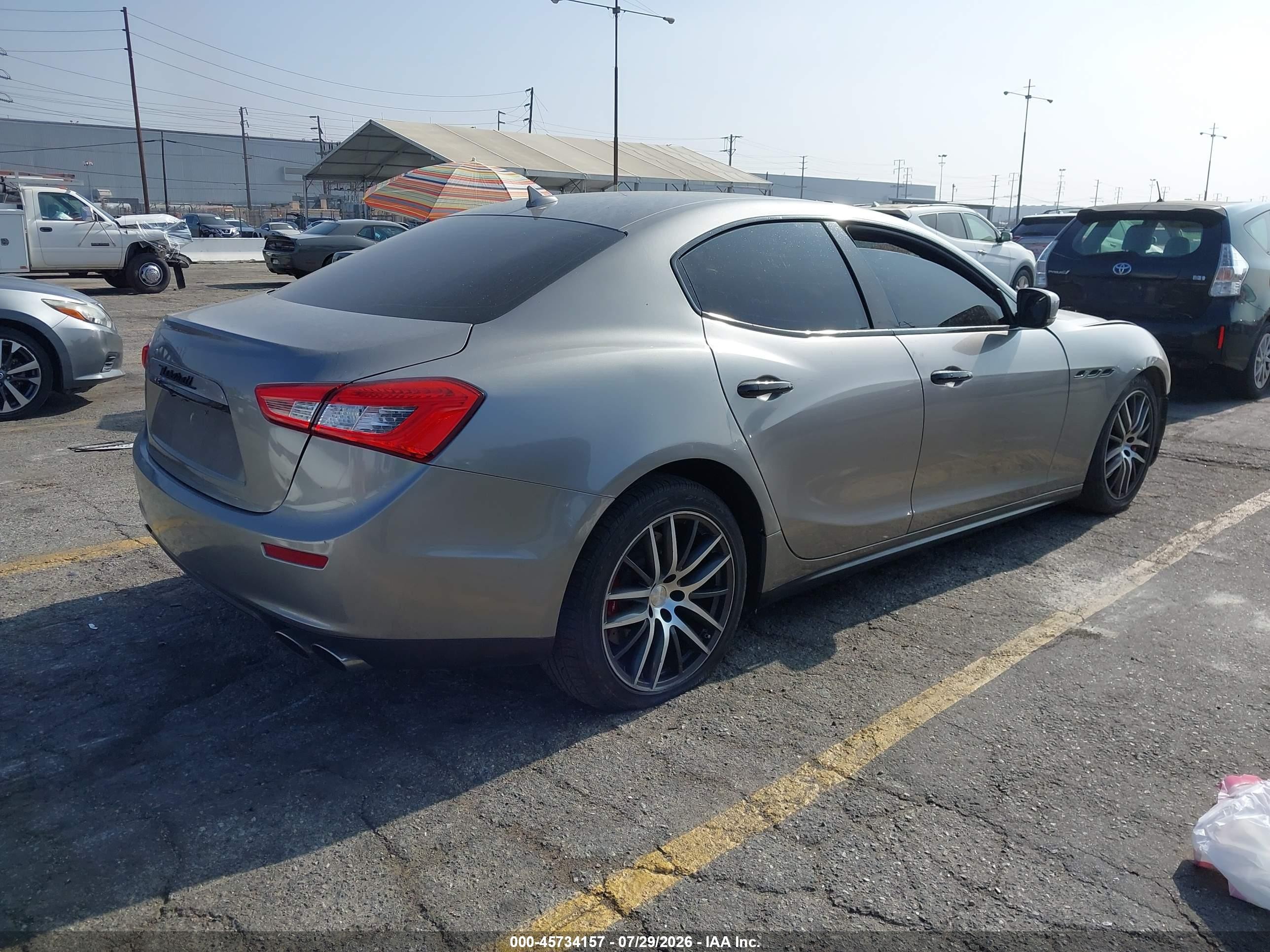2014 Maserati Ghibli S Q4 Gray vin: ZAM57RTA6E1088429