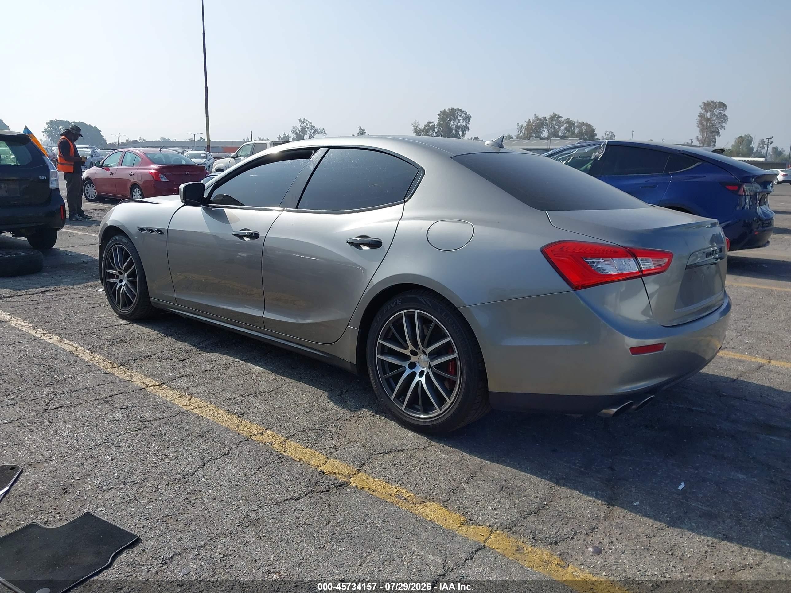 2014 Maserati Ghibli S Q4 Gray vin: ZAM57RTA6E1088429