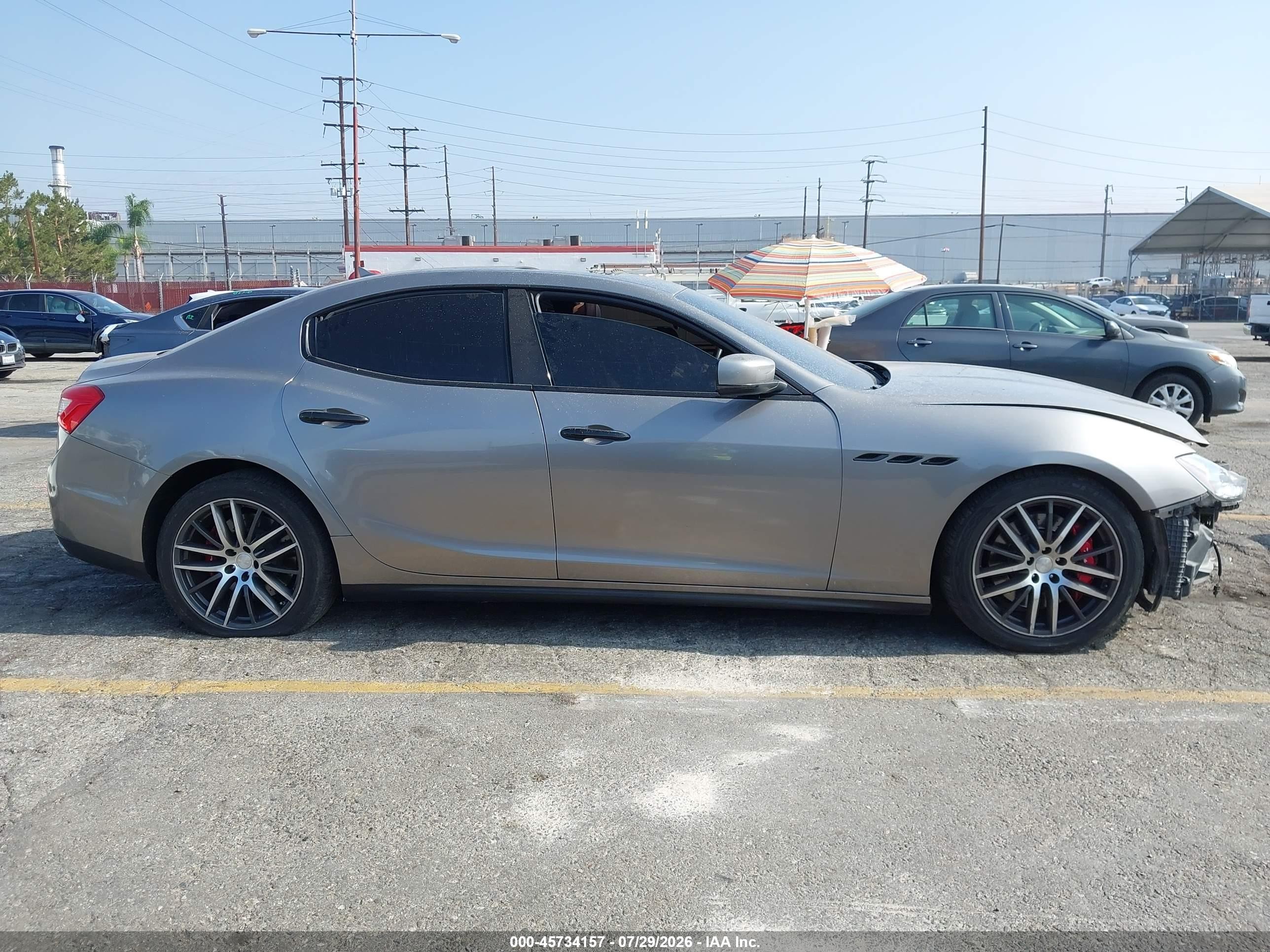 2014 Maserati Ghibli S Q4 Gray vin: ZAM57RTA6E1088429
