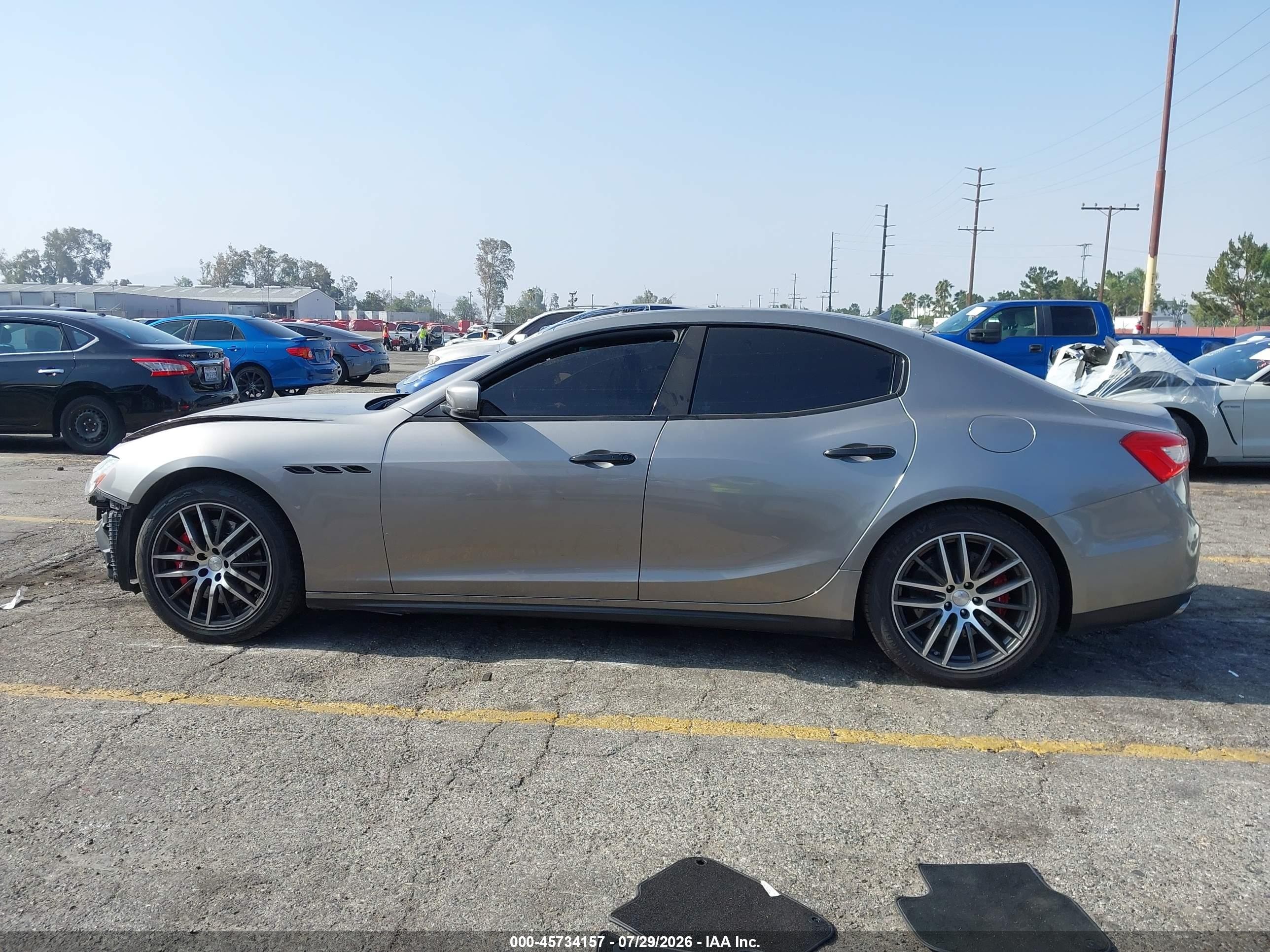 2014 Maserati Ghibli S Q4 Gray vin: ZAM57RTA6E1088429