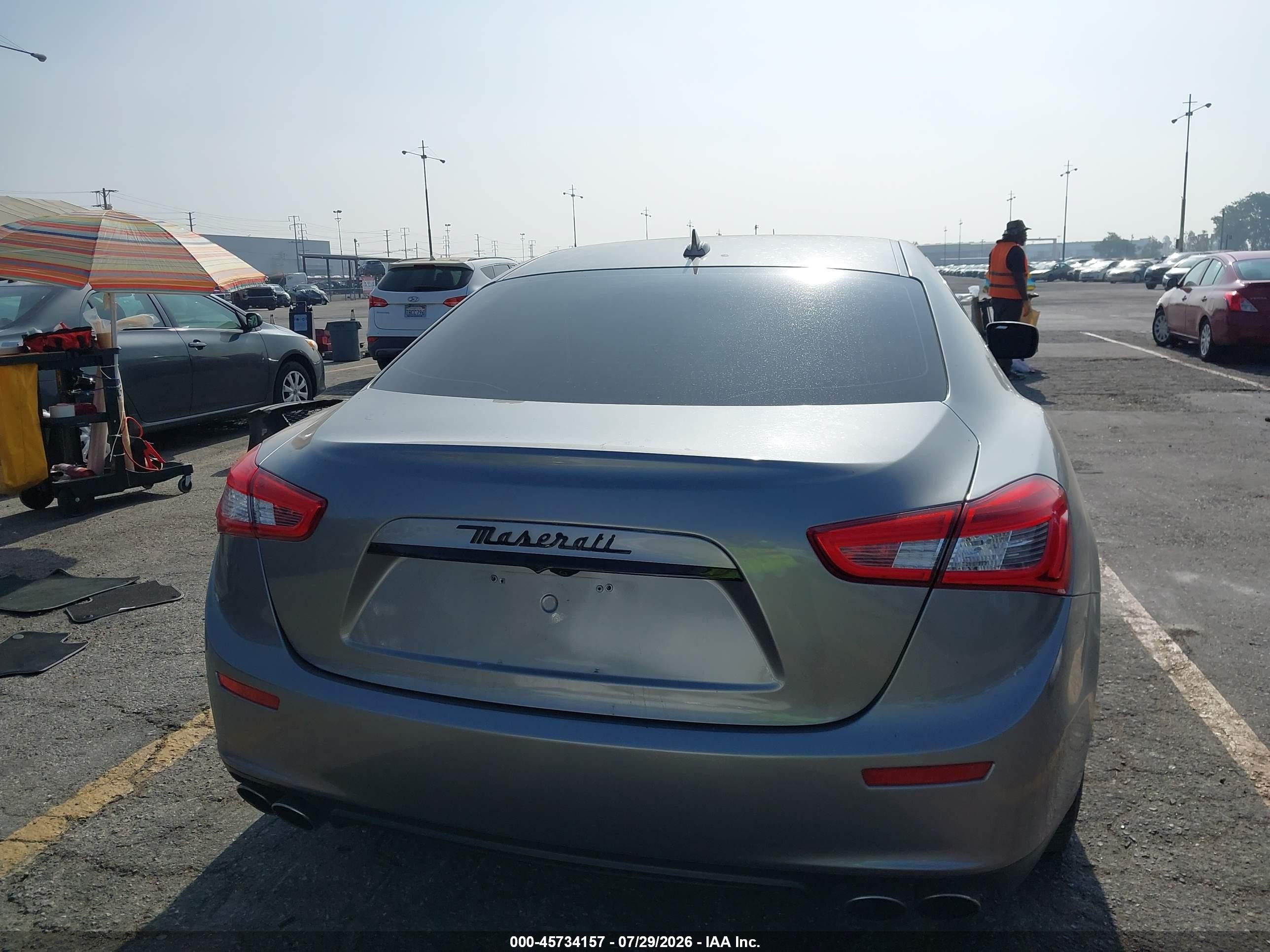 2014 Maserati Ghibli S Q4 Gray vin: ZAM57RTA6E1088429