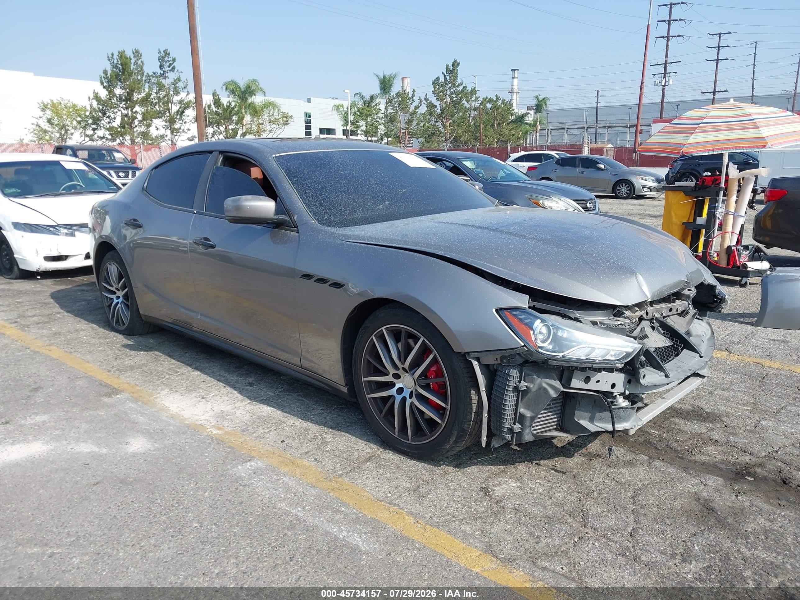 2014 Maserati Ghibli S Q4 Gray vin: ZAM57RTA6E1088429