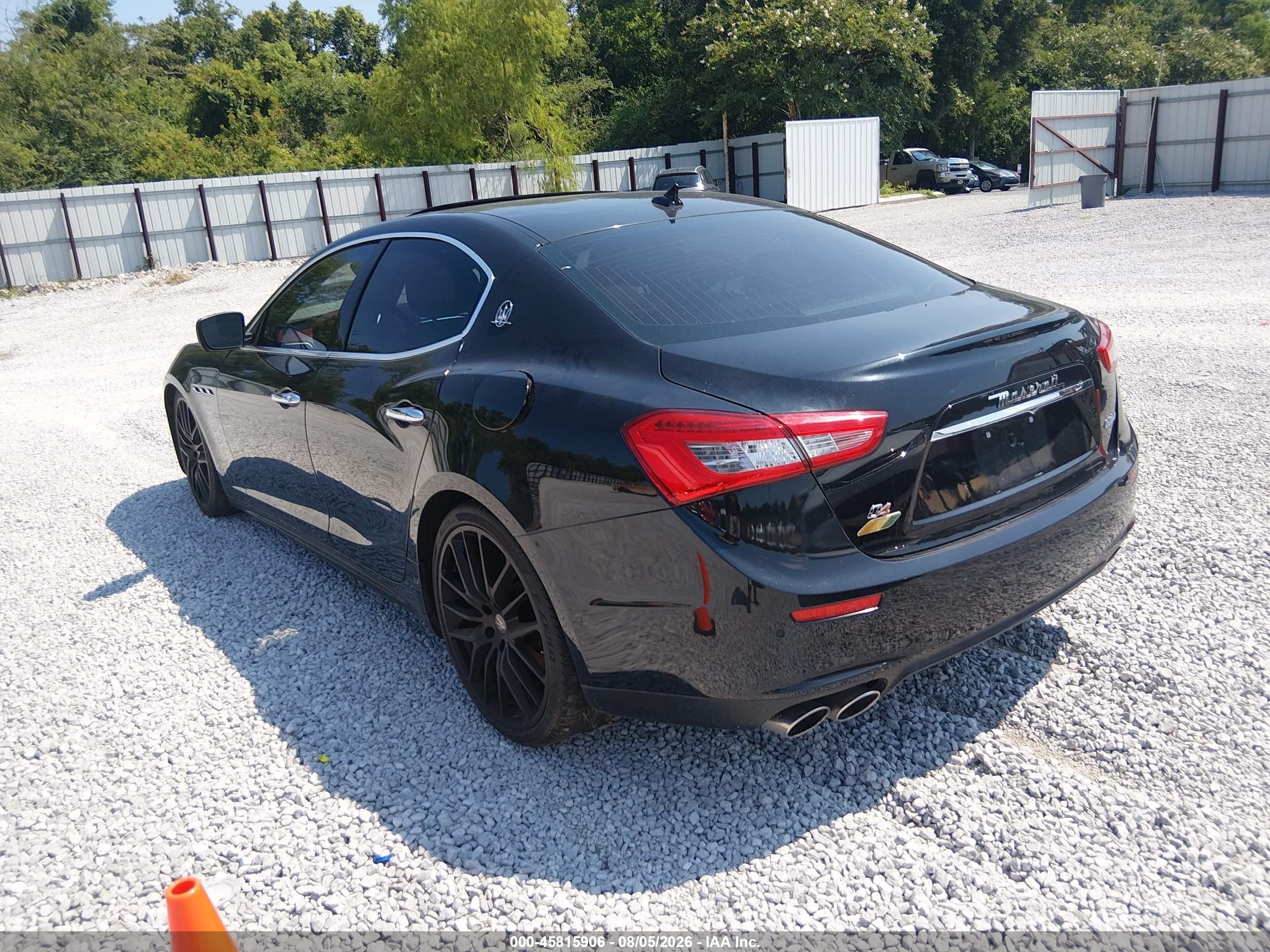 2015 Maserati Ghibli S Q4 Black vin: ZAM57RTA6F1137341