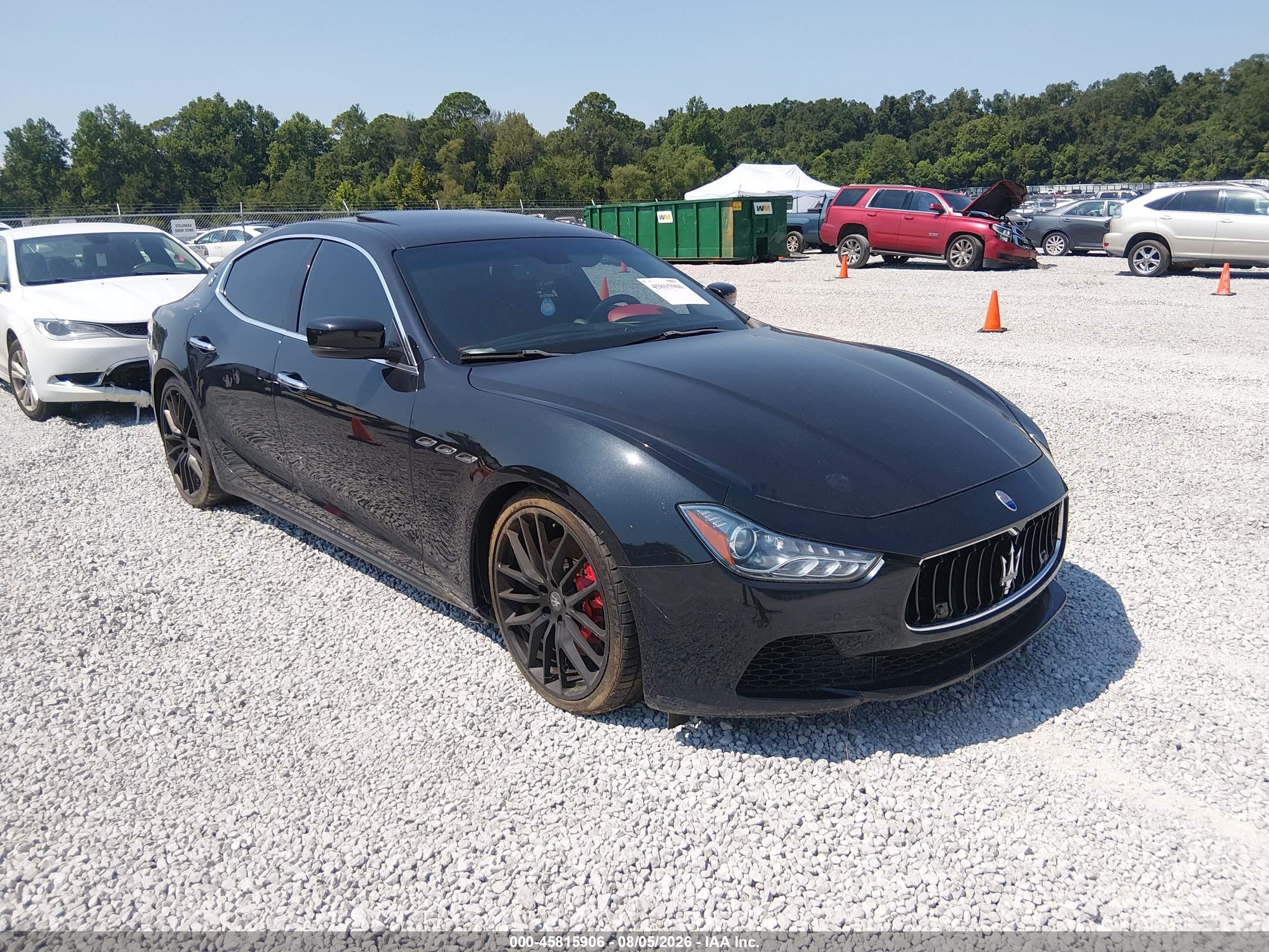 2015 Maserati Ghibli S Q4 Black vin: ZAM57RTA6F1137341