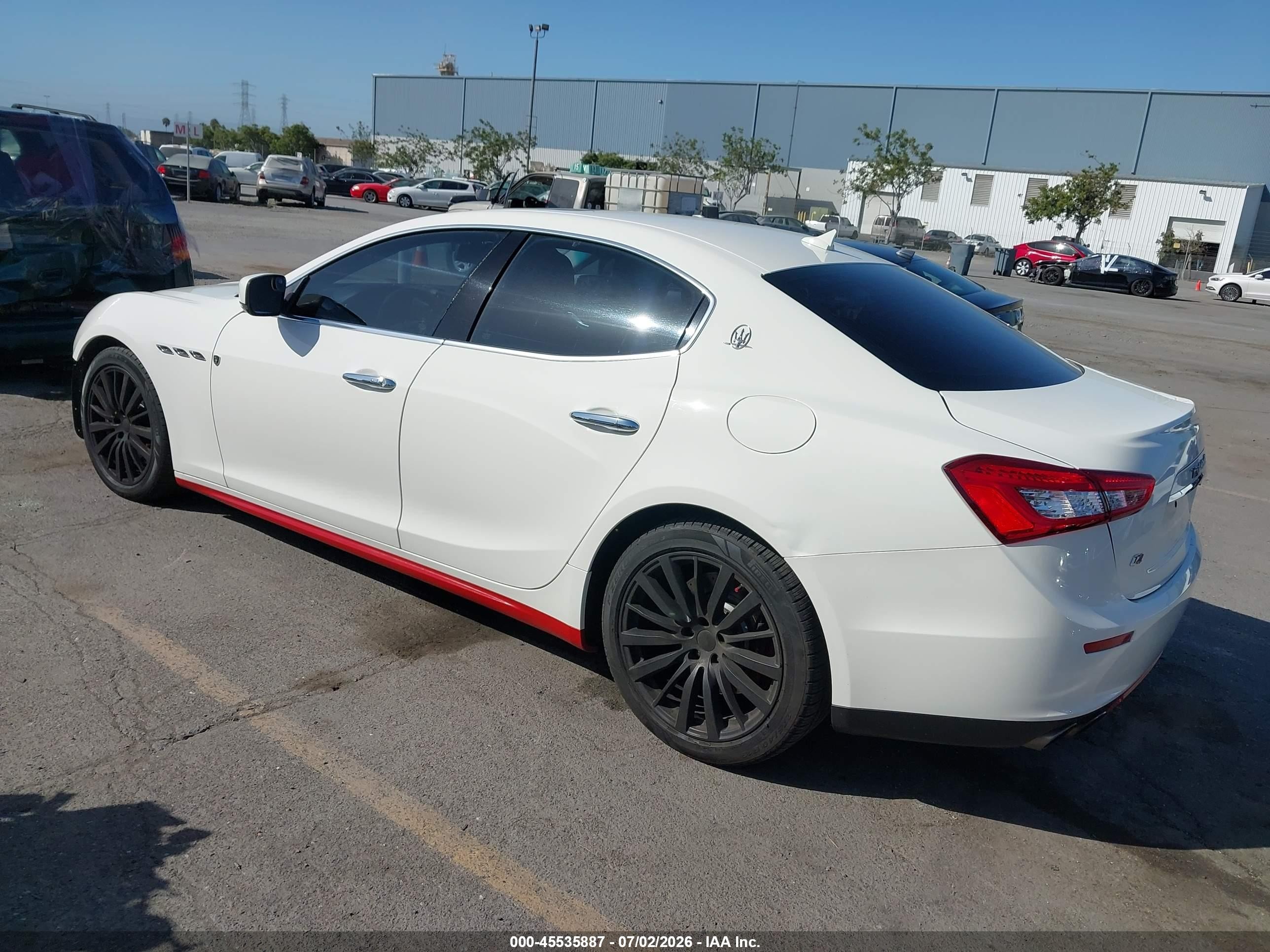 2015 Maserati Ghibli S Q4 White vin: ZAM57RTA6F1143088