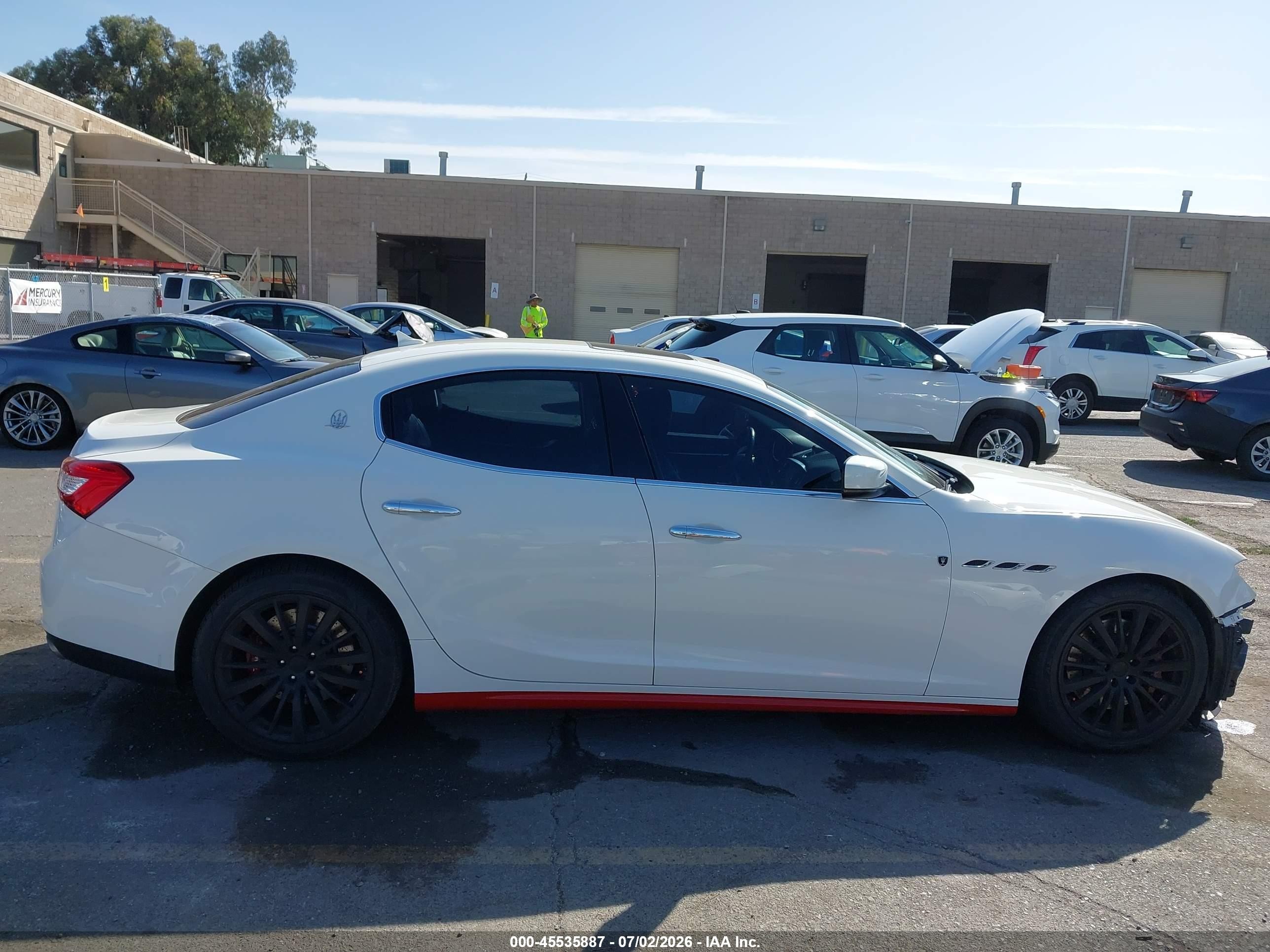 2015 Maserati Ghibli S Q4 White vin: ZAM57RTA6F1143088