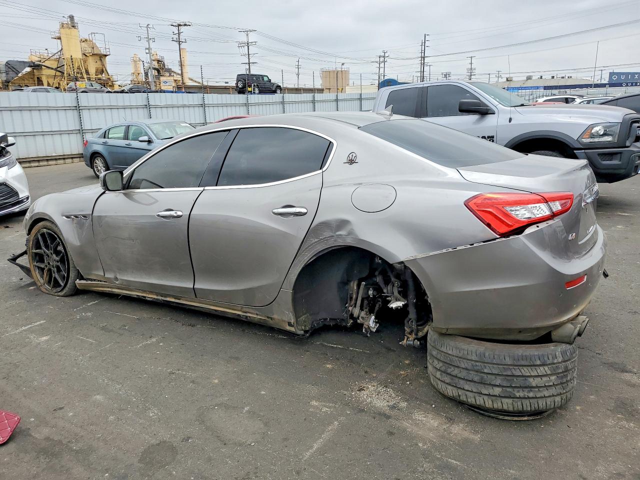 2015 Maserati Ghibli S Silver vin: ZAM57RTA6F1149408