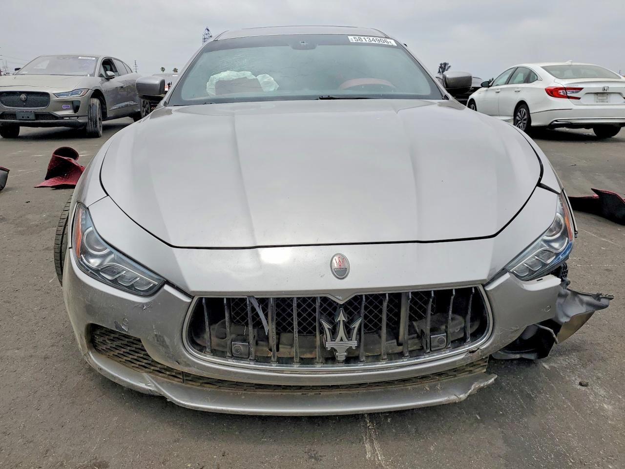 2015 Maserati Ghibli S Silver vin: ZAM57RTA6F1149408