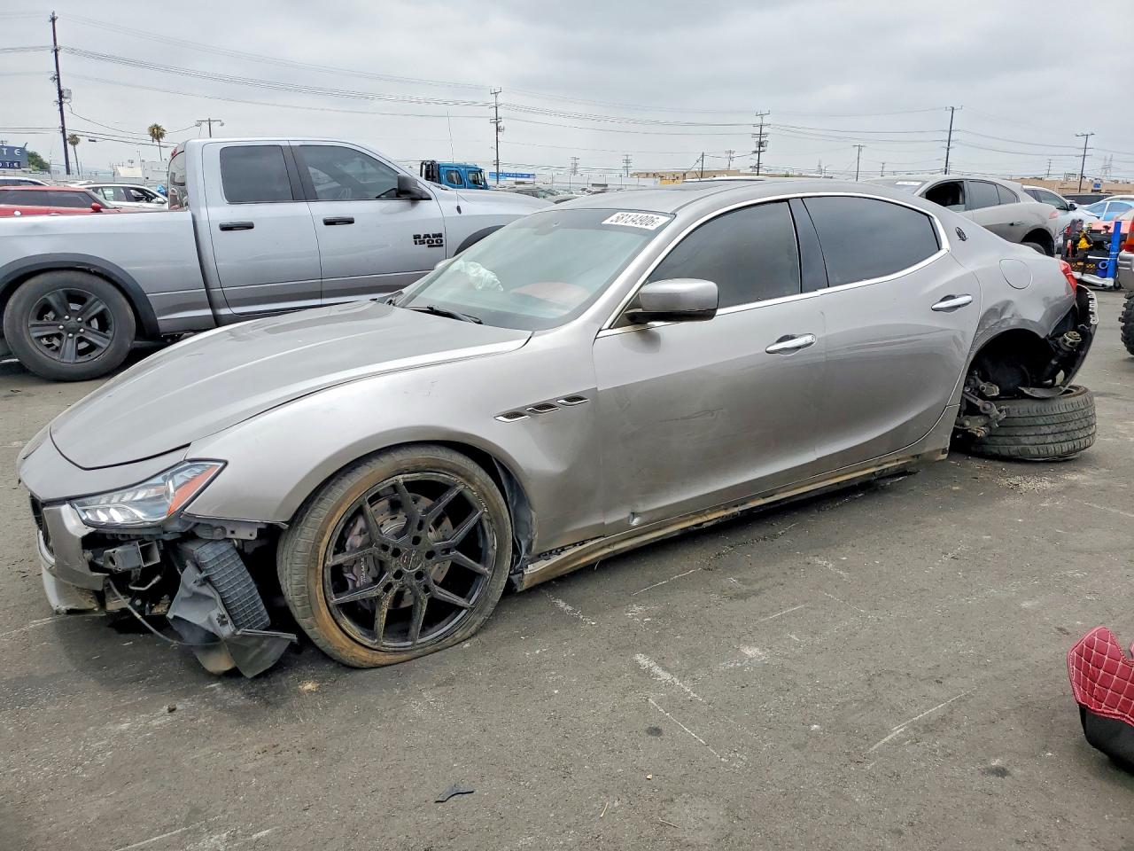 2015 Maserati Ghibli S Silver vin: ZAM57RTA6F1149408