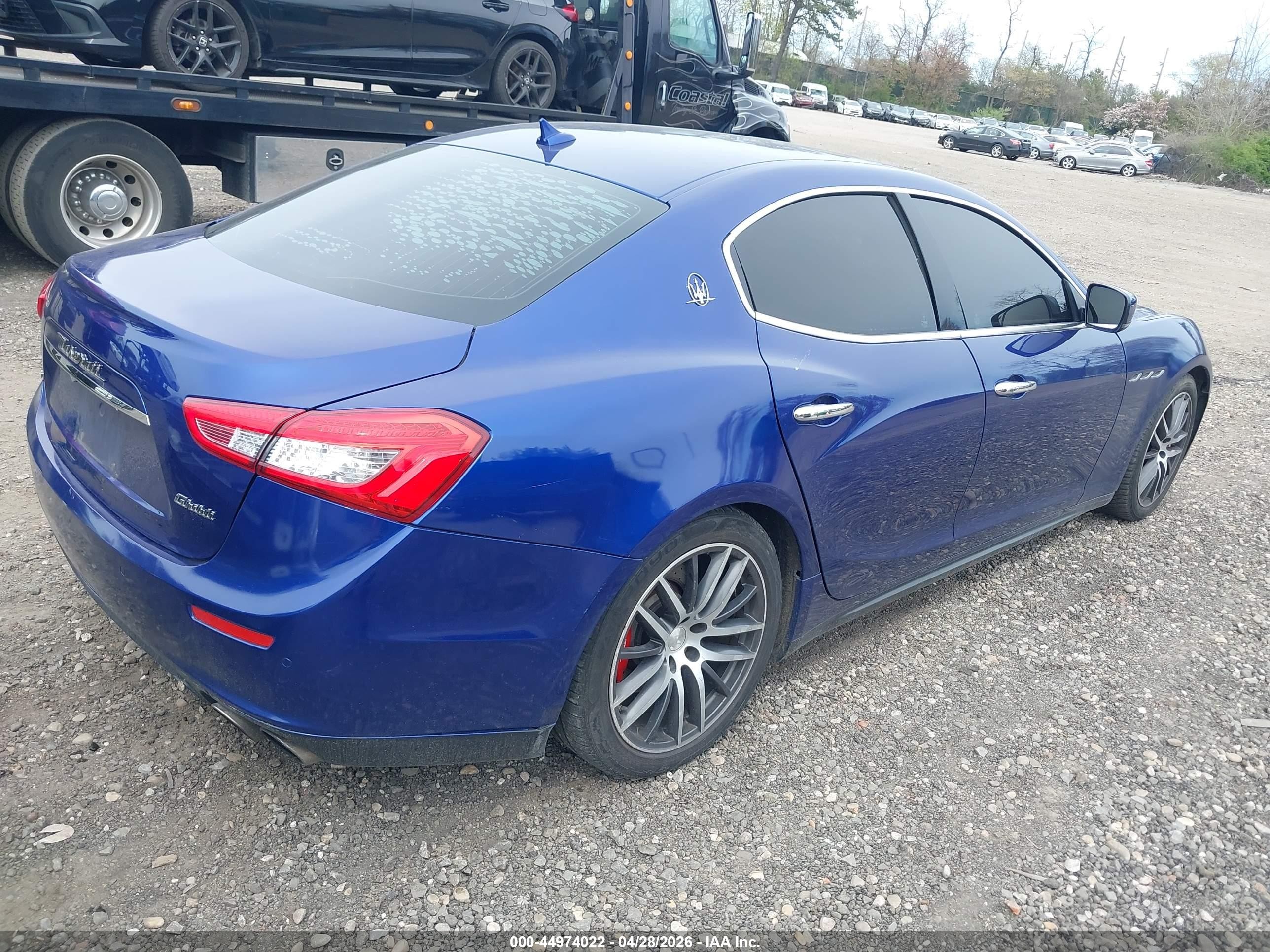 2014 Maserati Ghibli S Q4 Blue vin: ZAM57RTA7E1087452
