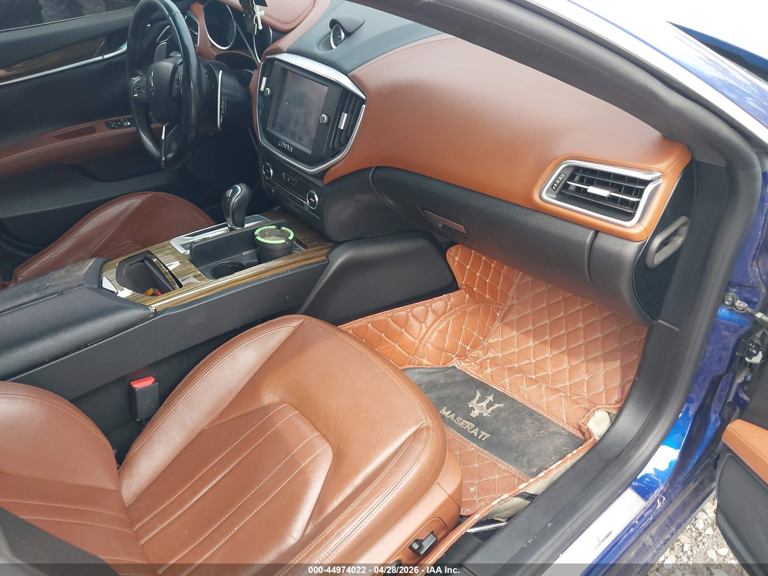 2014 Maserati Ghibli S Q4 Blue vin: ZAM57RTA7E1087452