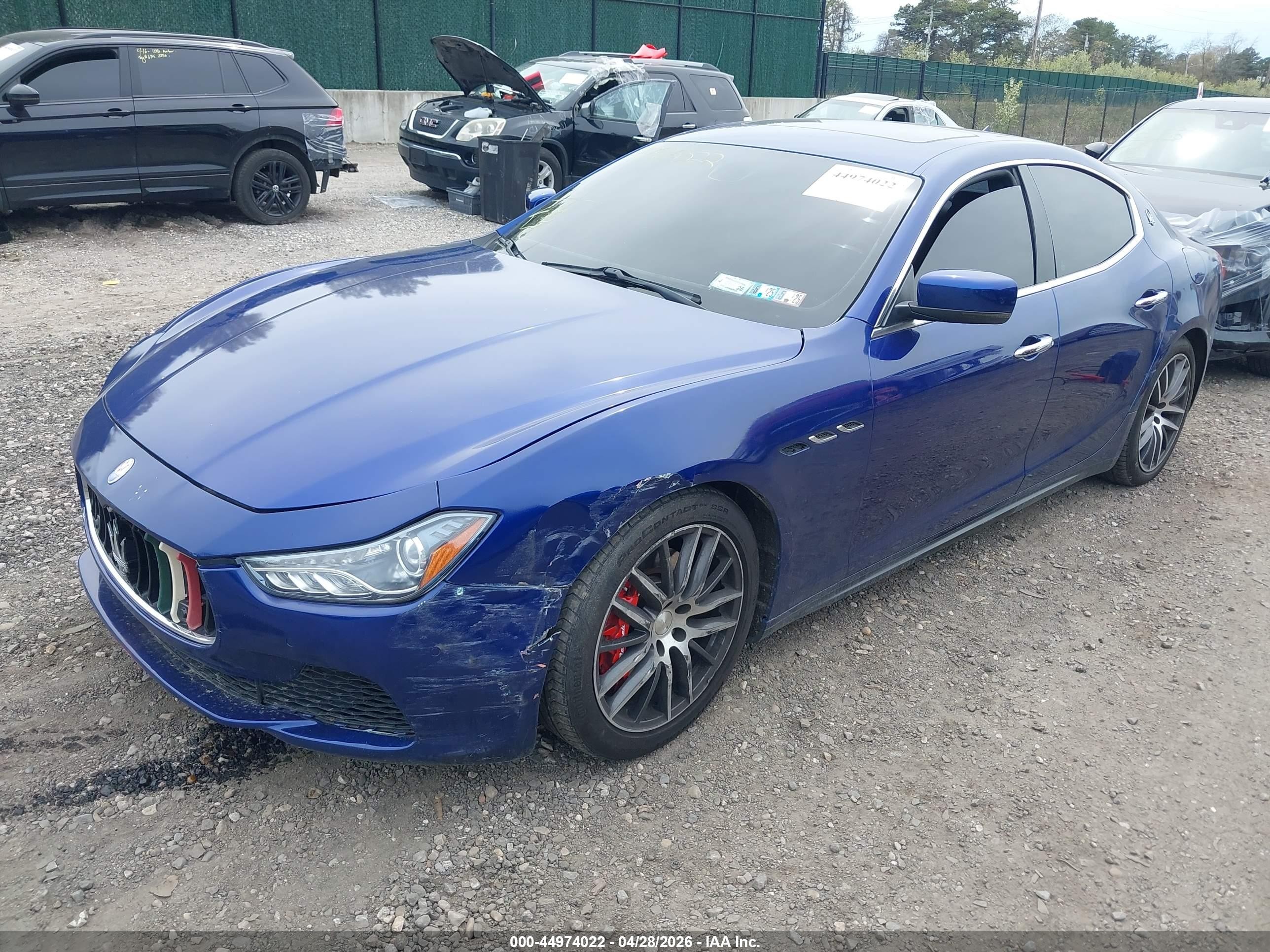 2014 Maserati Ghibli S Q4 Blue vin: ZAM57RTA7E1087452