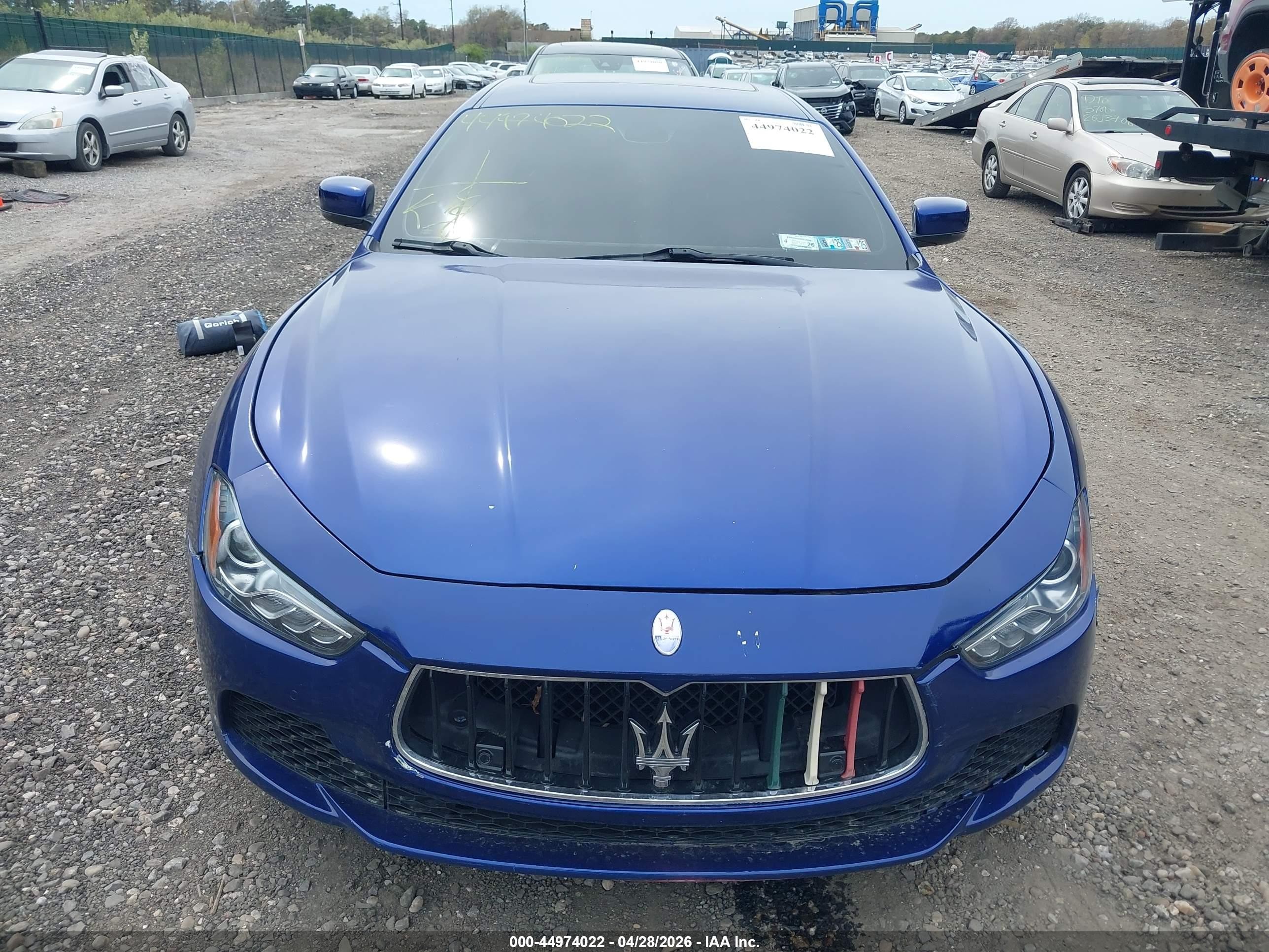 2014 Maserati Ghibli S Q4 Blue vin: ZAM57RTA7E1087452