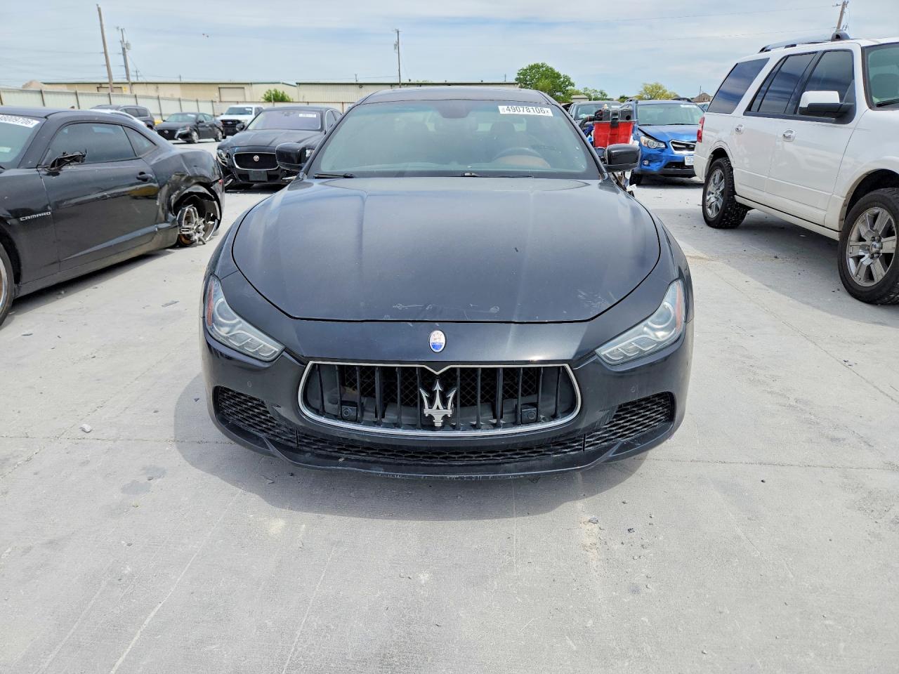 2014 Maserati Ghibli S Black vin: ZAM57RTA7E1090027