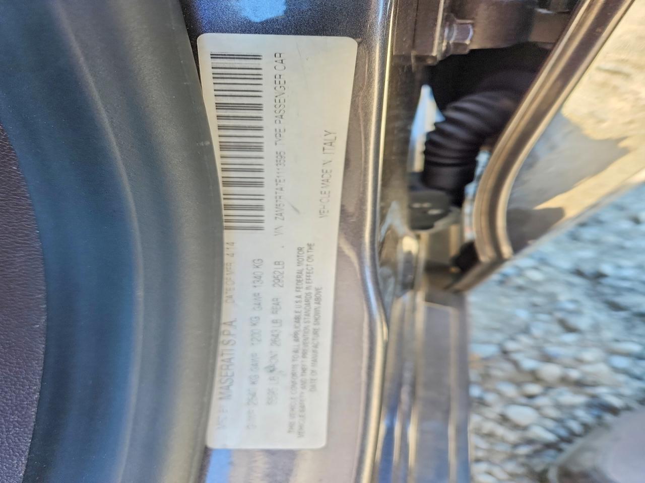2014 Maserati Ghibli S Silver vin: ZAM57RTA7E1113595