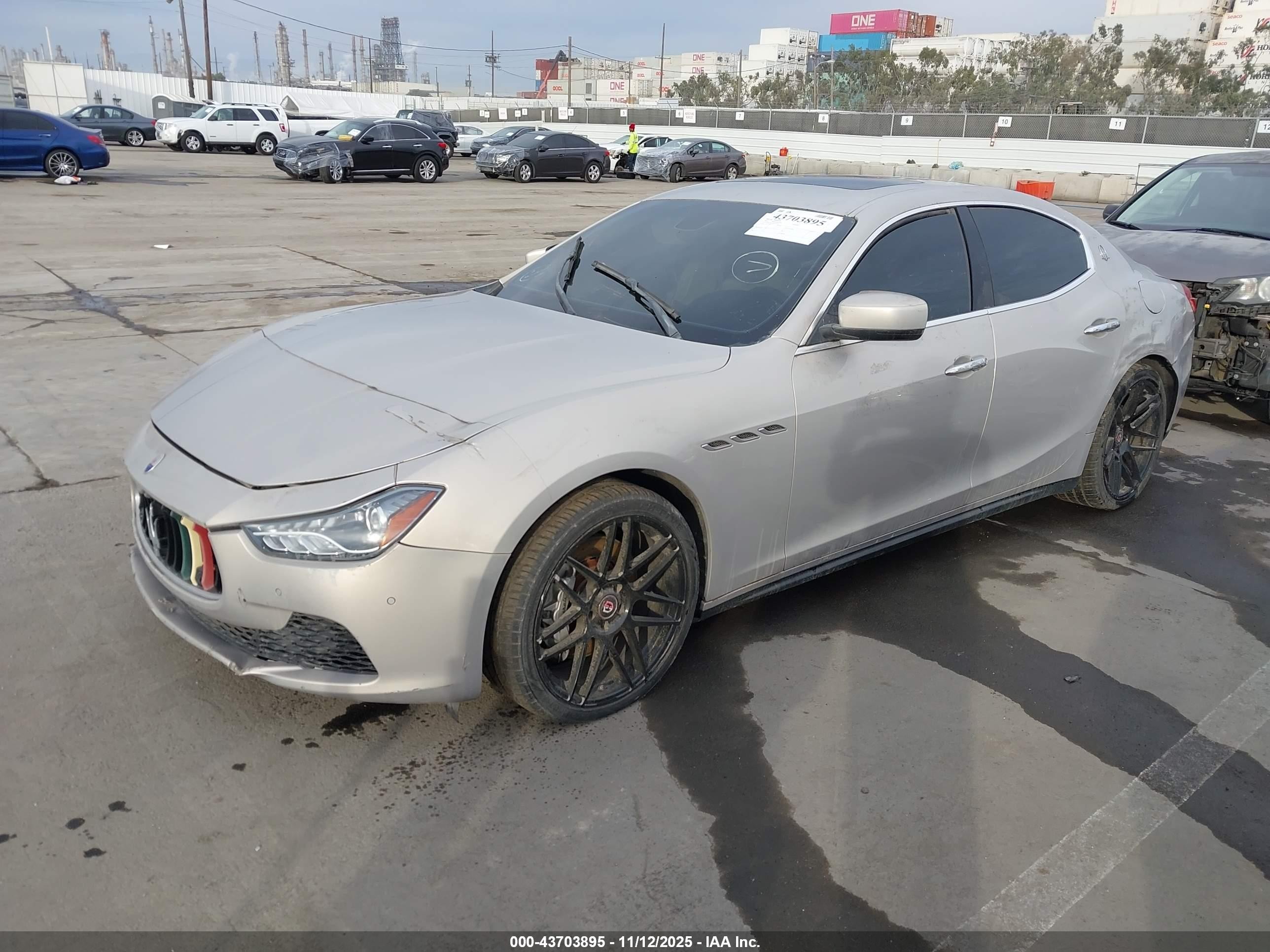 2014 Maserati Ghibli S Q4 Бежевый vin: ZAM57RTA8E1095303