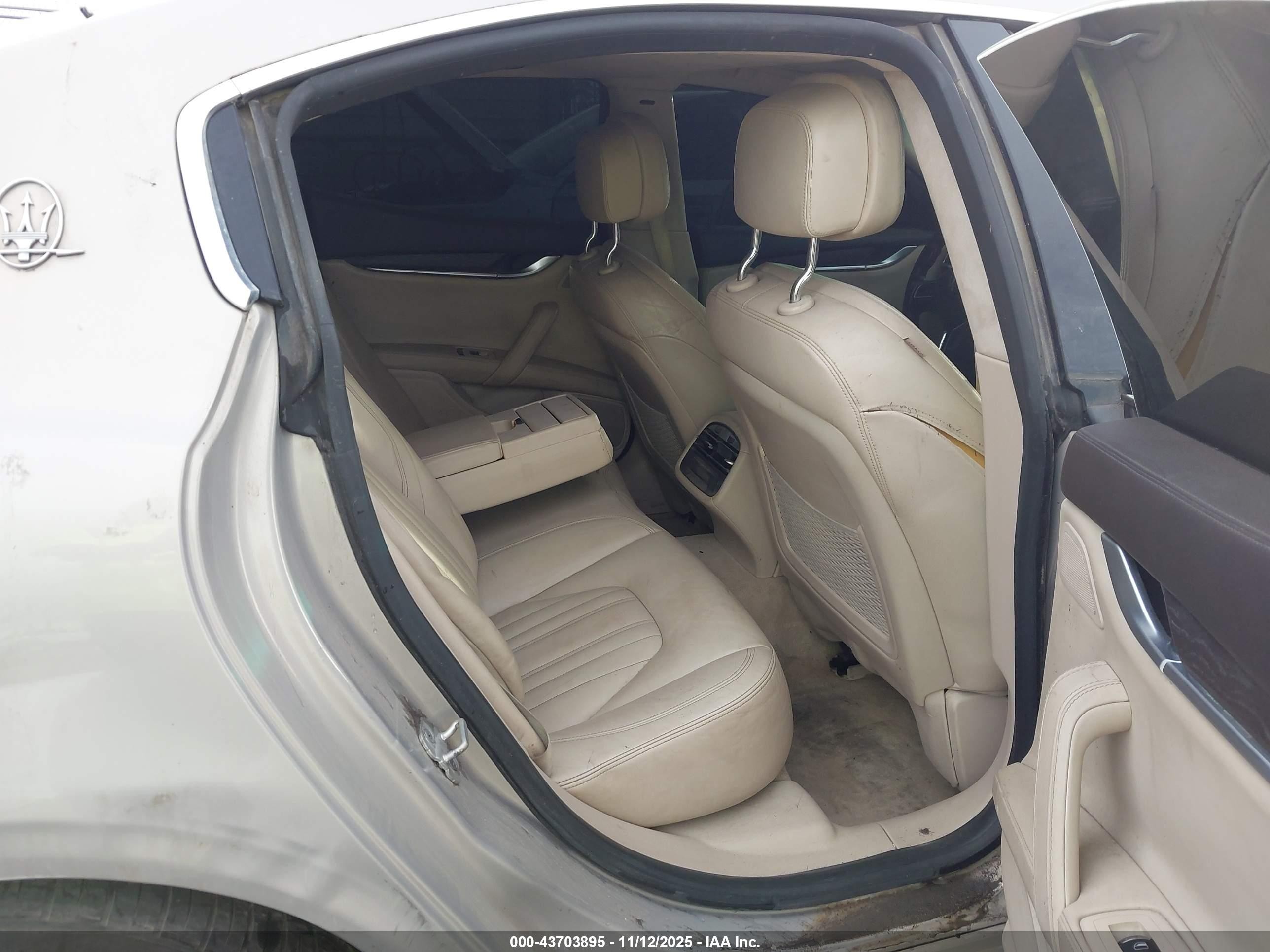 2014 Maserati Ghibli S Q4 Бежевый vin: ZAM57RTA8E1095303