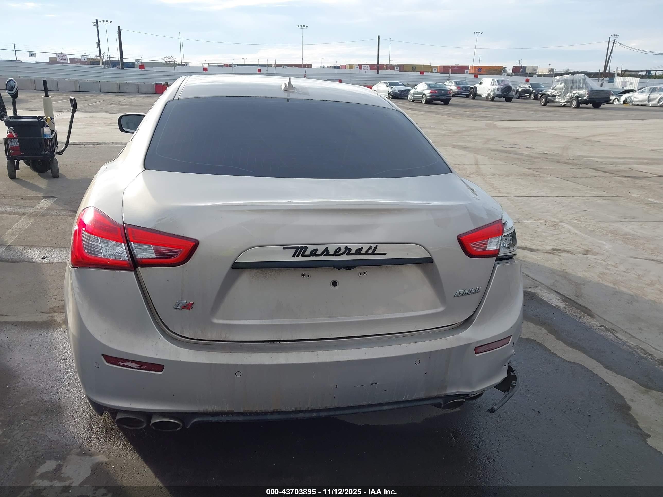 2014 Maserati Ghibli S Q4 Бежевый vin: ZAM57RTA8E1095303