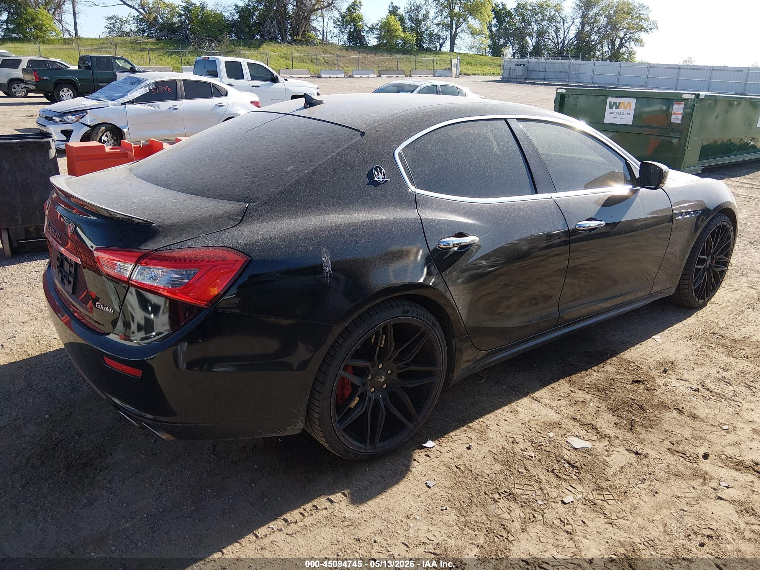 2014 Maserati Ghibli S Q4 Black vin: ZAM57RTA8E1103691