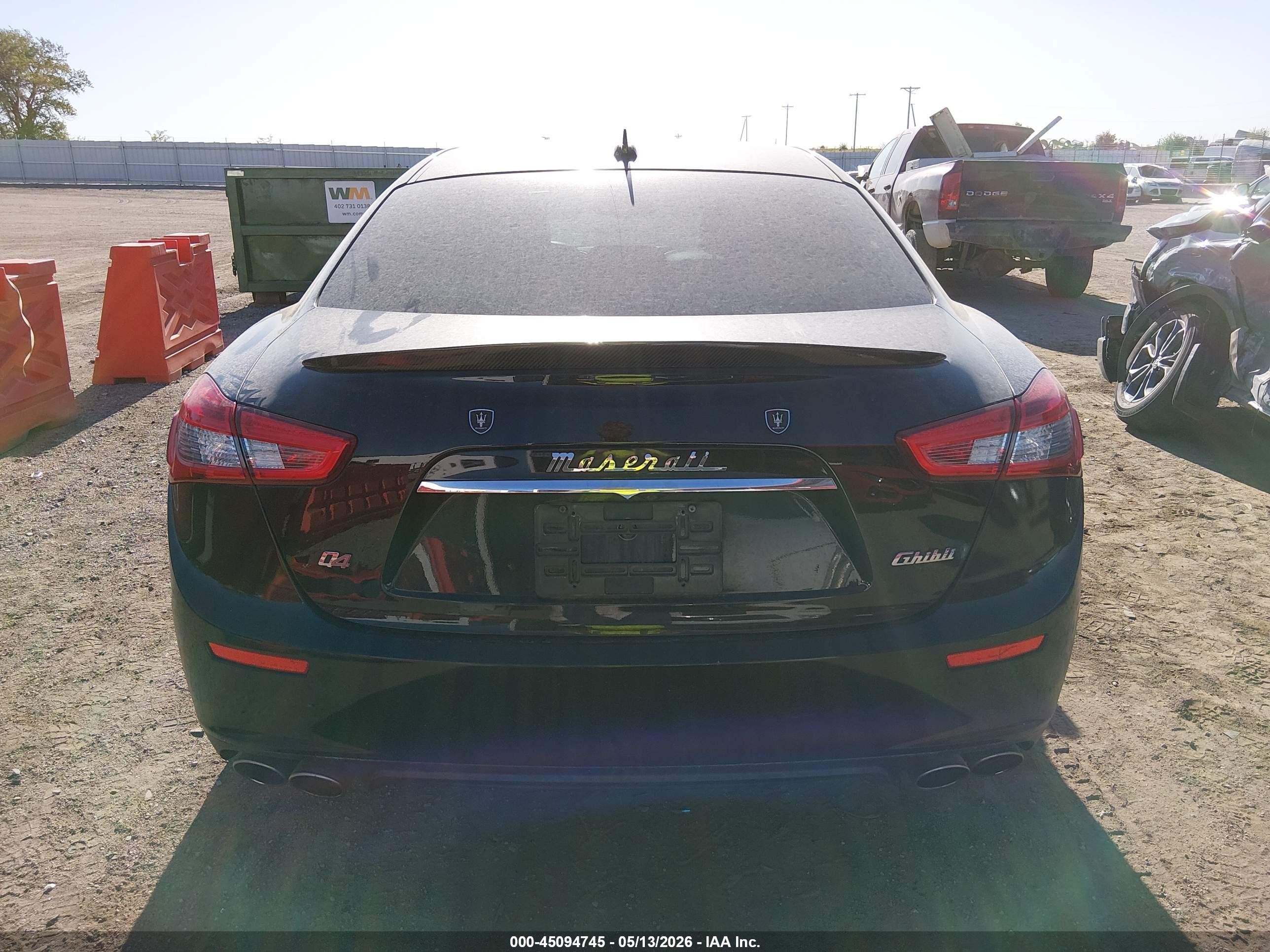 2014 Maserati Ghibli S Q4 Black vin: ZAM57RTA8E1103691