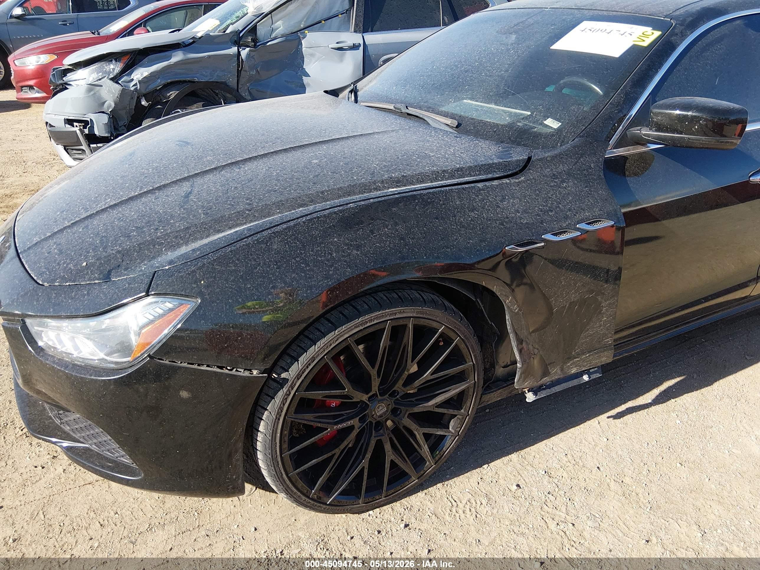 2014 Maserati Ghibli S Q4 Black vin: ZAM57RTA8E1103691