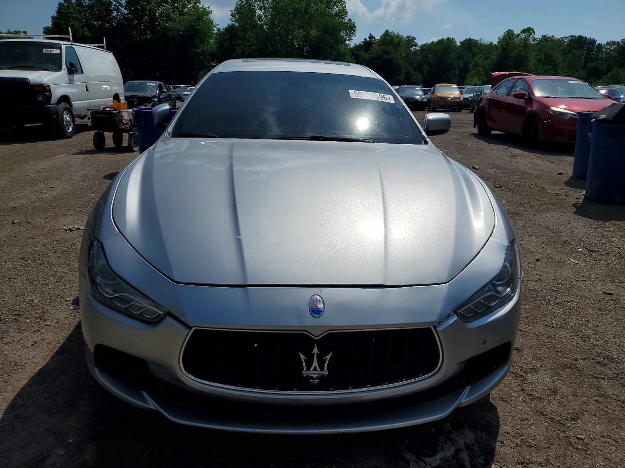 2015 Maserati Ghibli S Silver vin: ZAM57RTA9F1137270