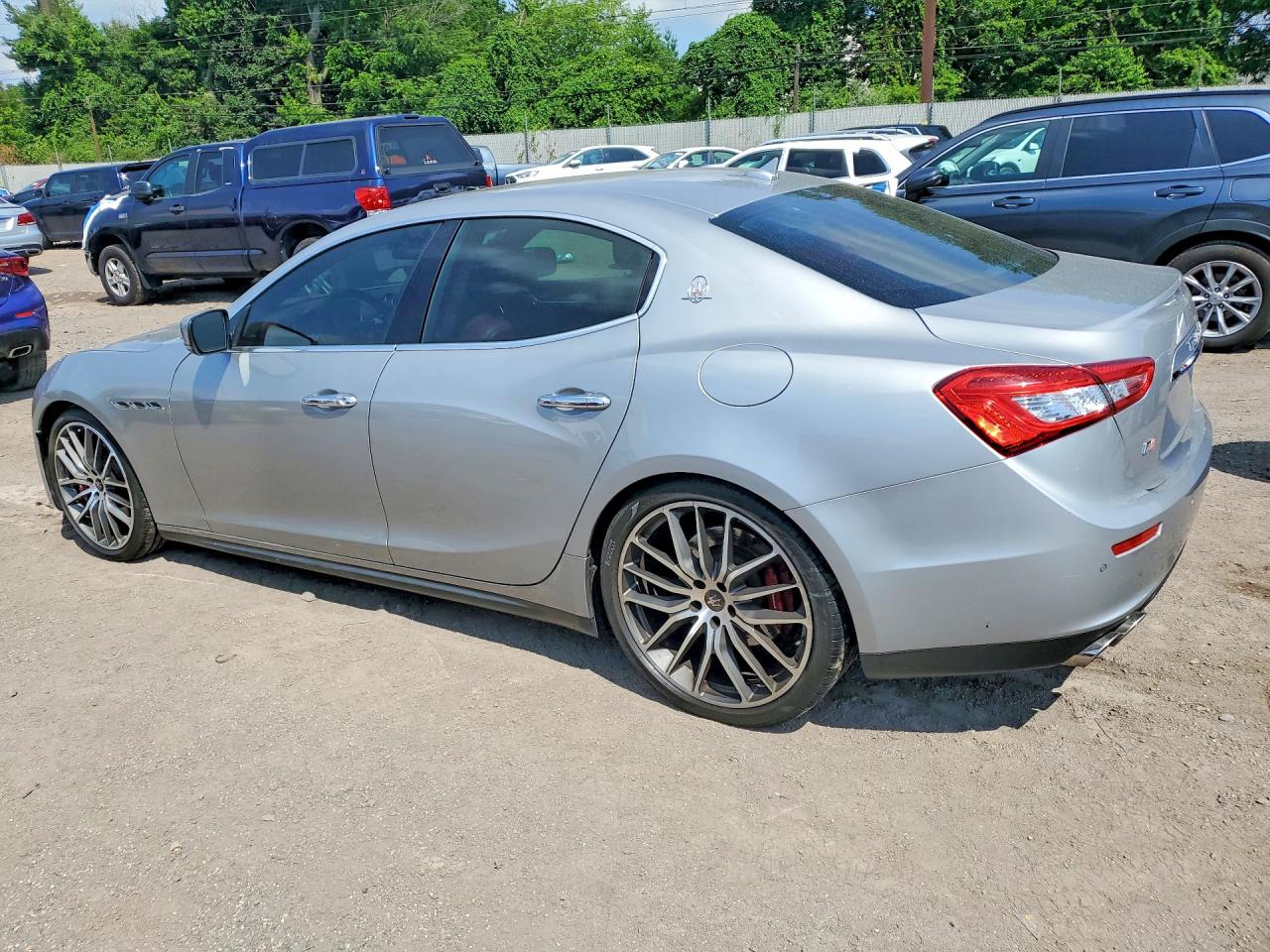 2015 Maserati Ghibli S Silver vin: ZAM57RTA9F1137270