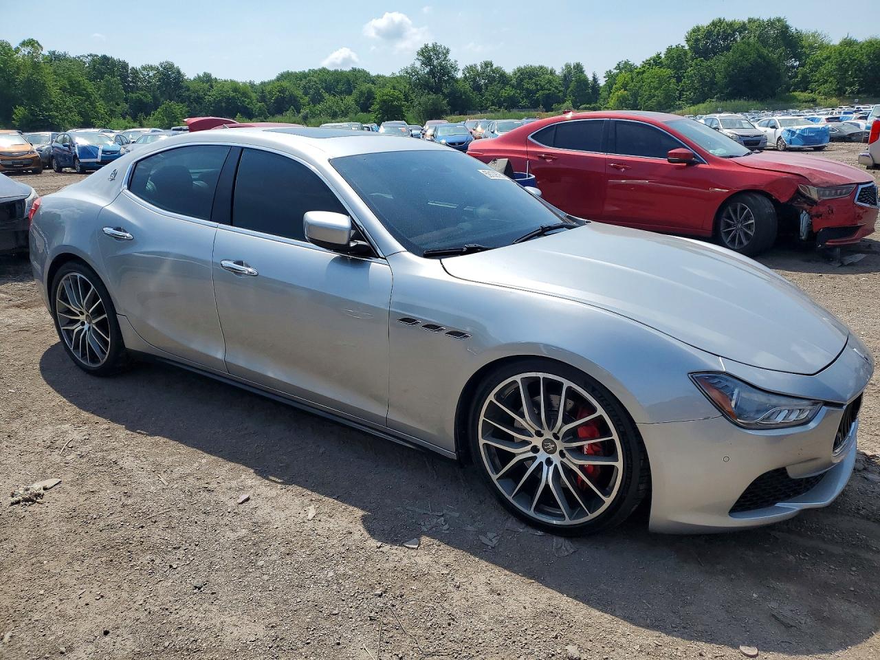 2015 Maserati Ghibli S Silver vin: ZAM57RTA9F1137270