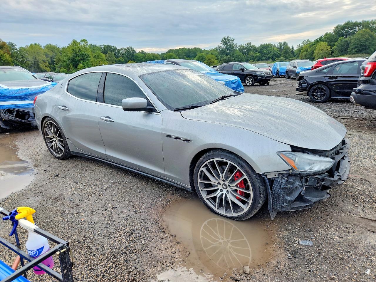 2015 Maserati Ghibli S Silver vin: ZAM57RTA9F1137270