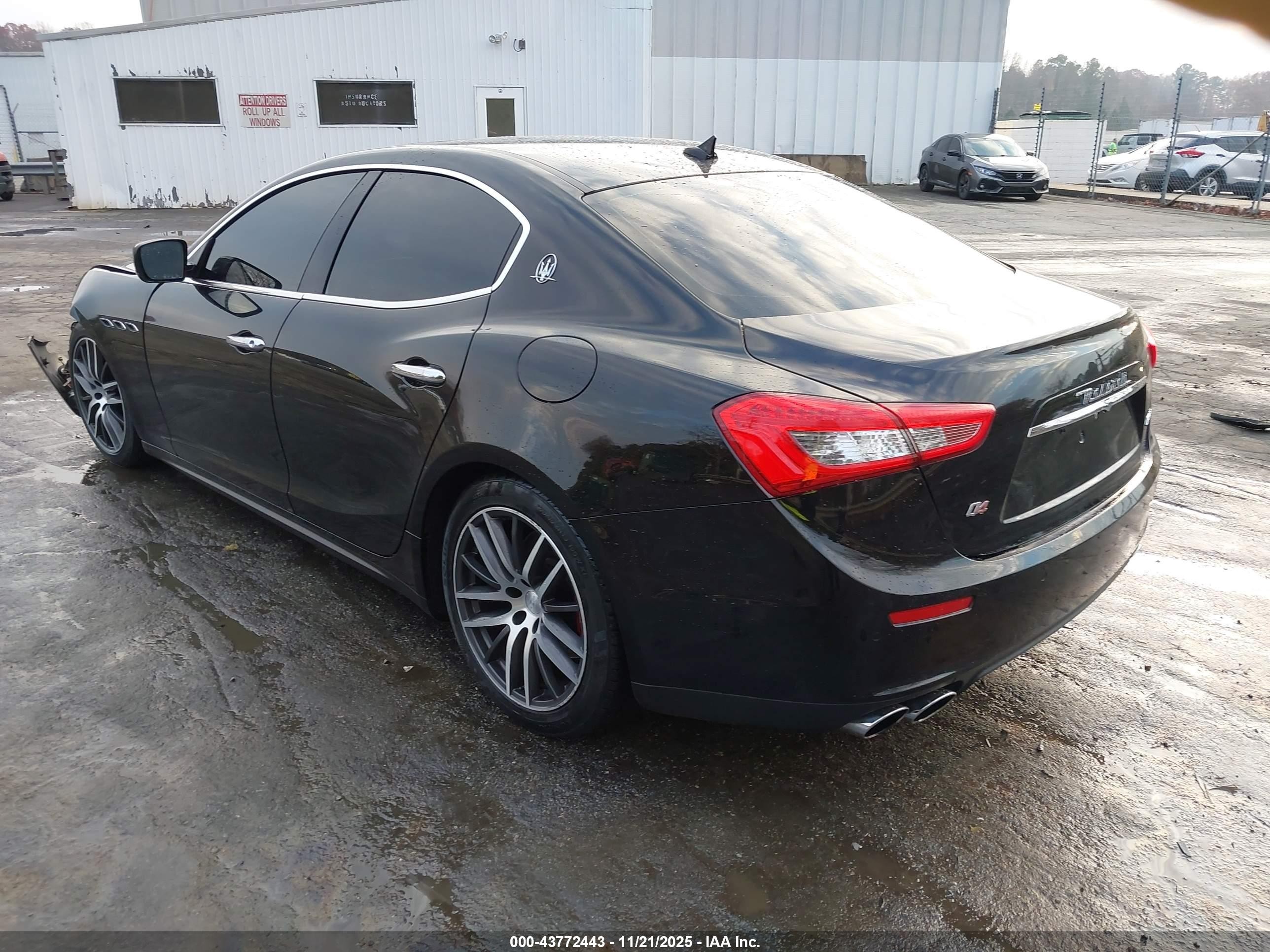 2015 Maserati Ghibli S Q4 Black vin: ZAM57RTA9F1149676