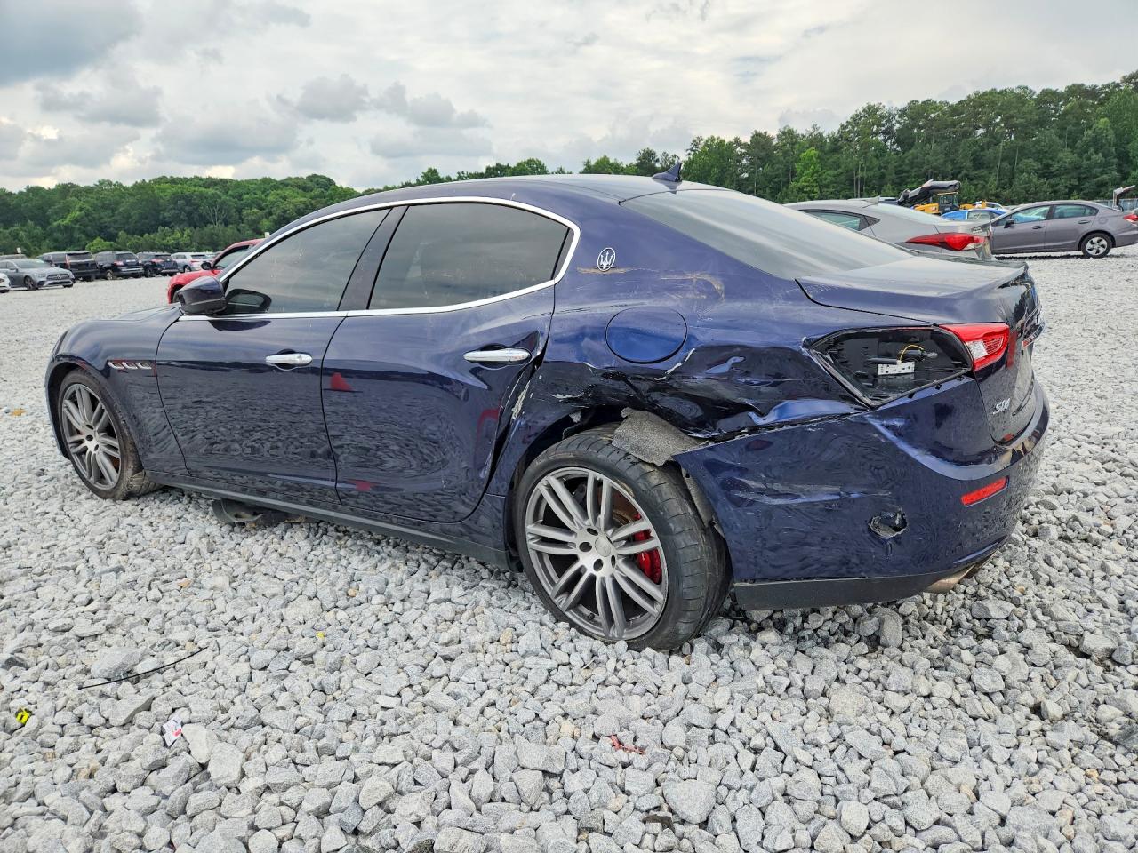 2017 Maserati Ghibli S Blue vin: ZAM57RTL0H1242316