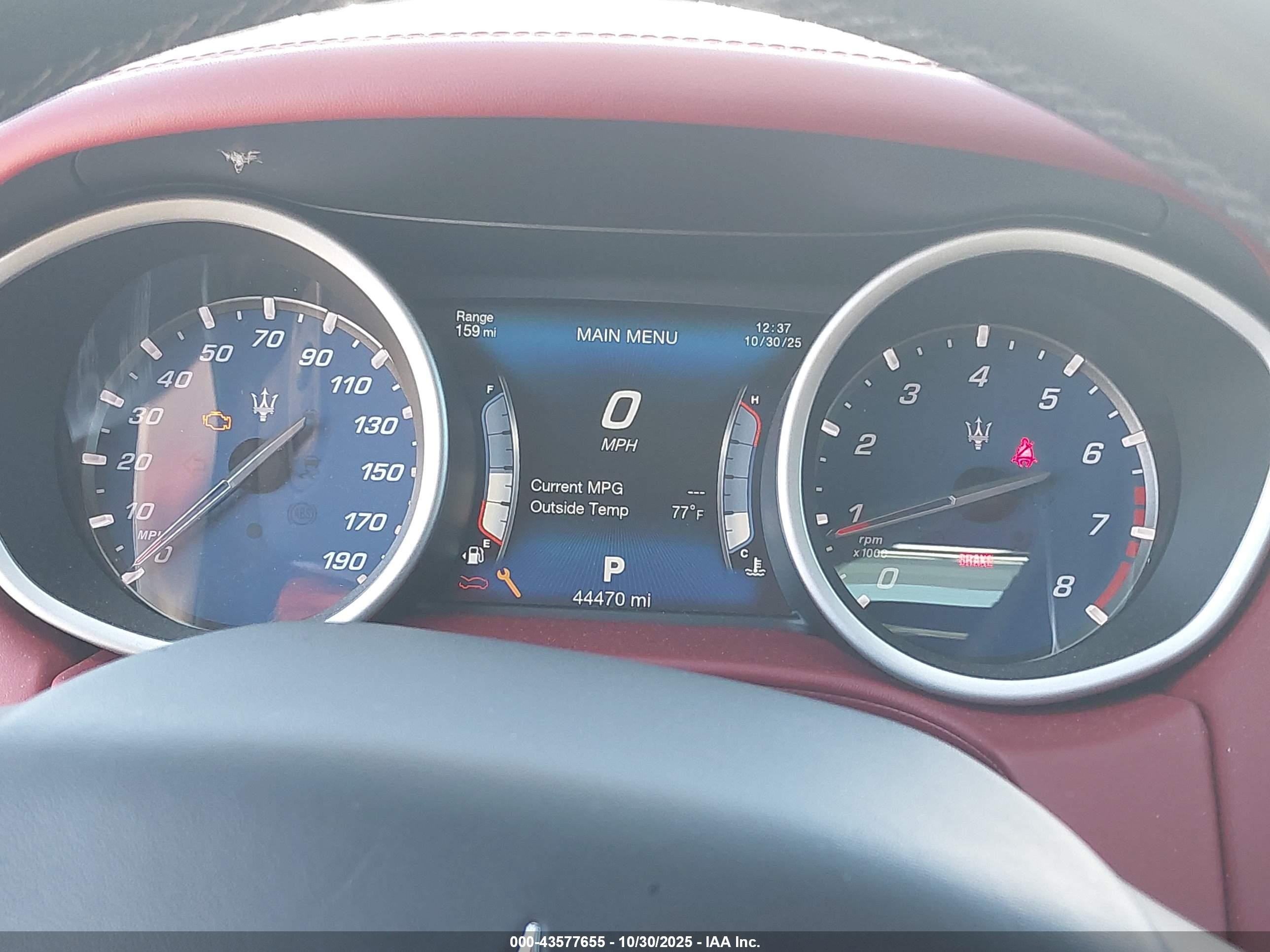 2017 Maserati Ghibli S Q4 Red vin: ZAM57RTS4H1242343