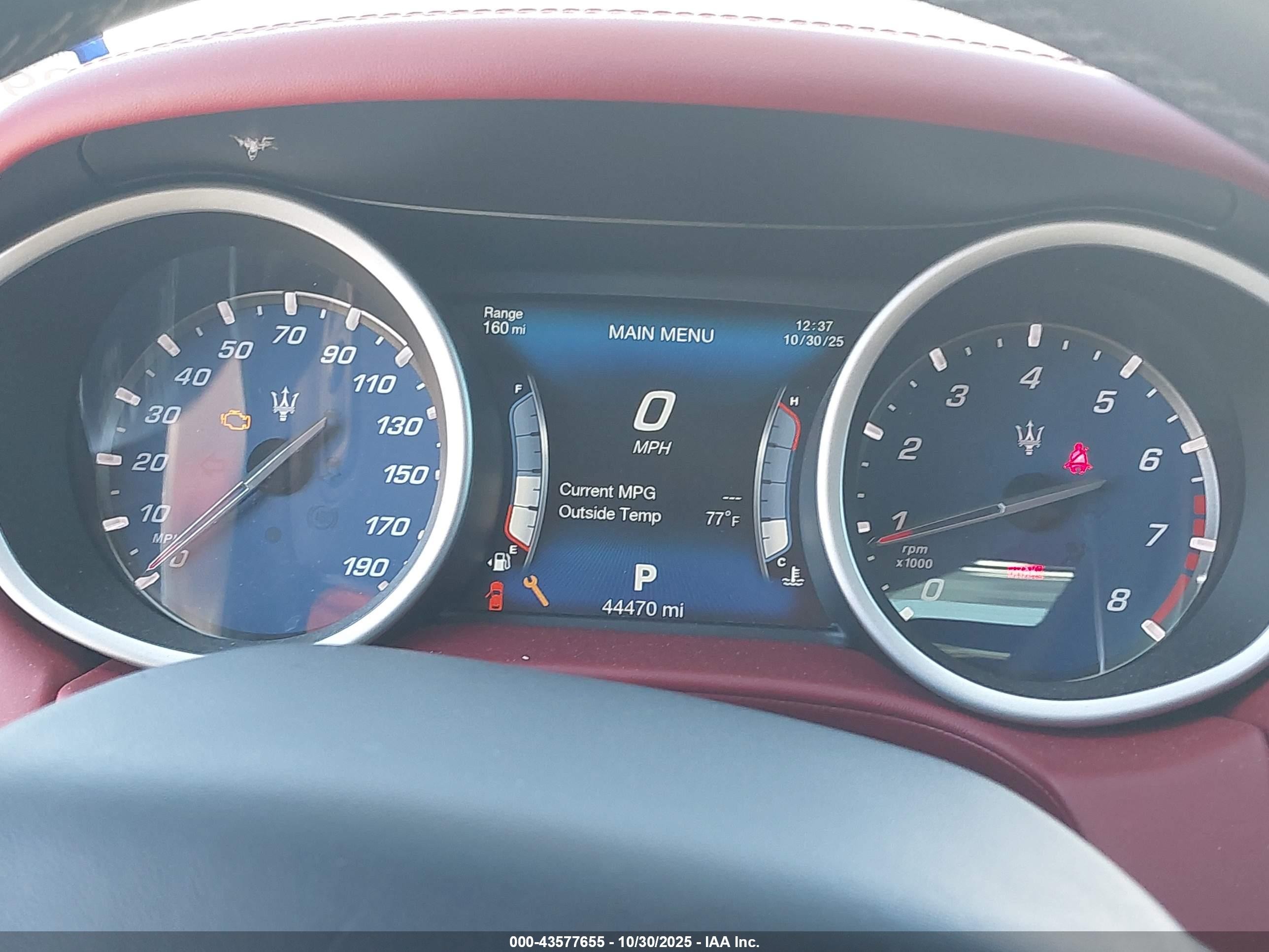 2017 Maserati Ghibli S Q4 Red vin: ZAM57RTS4H1242343