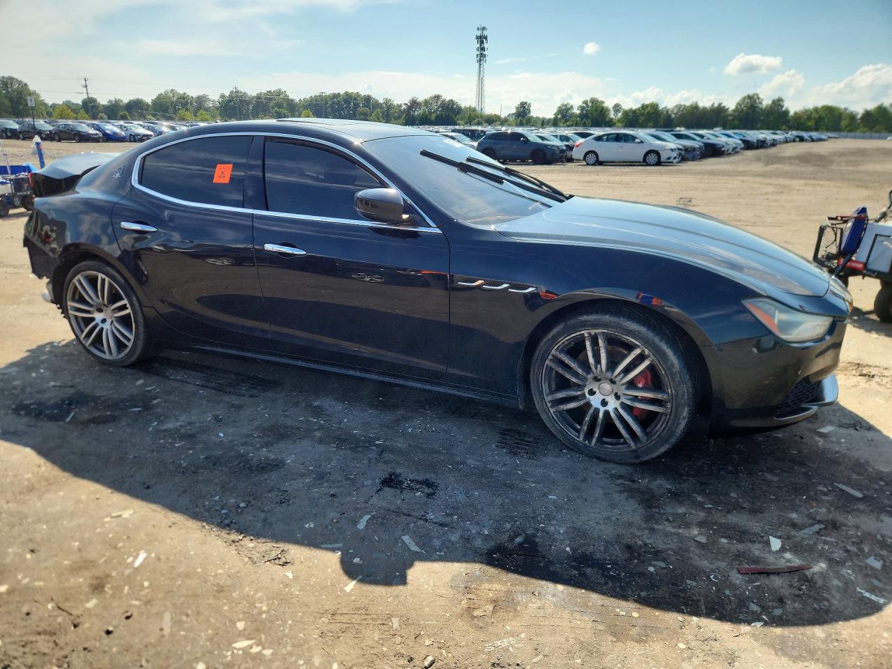 2017 Maserati Ghibli S Черный vin: ZAM57RTS8H1216716