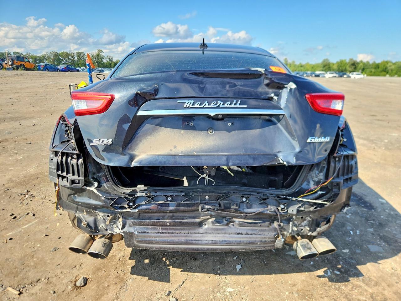 2017 Maserati Ghibli S Черный vin: ZAM57RTS8H1216716
