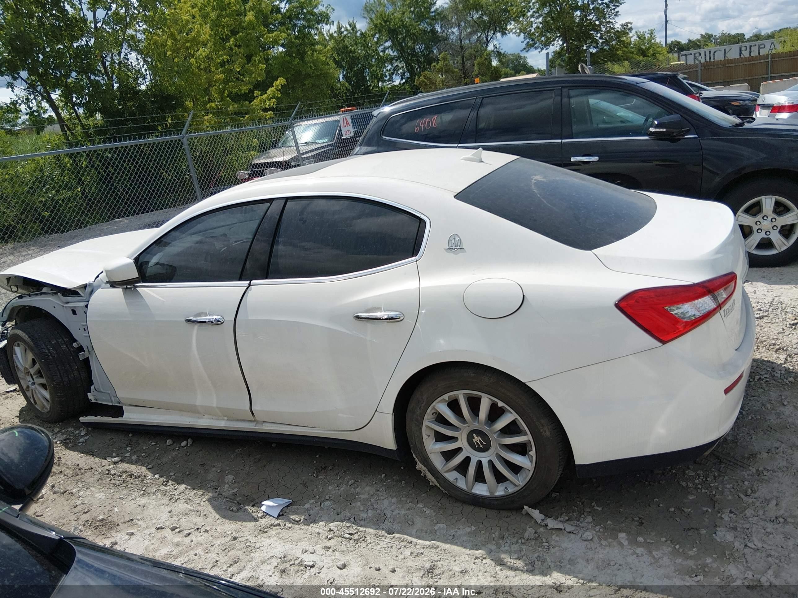 2014 Maserati Ghibli   White vin: ZAM57XSA0E1090215