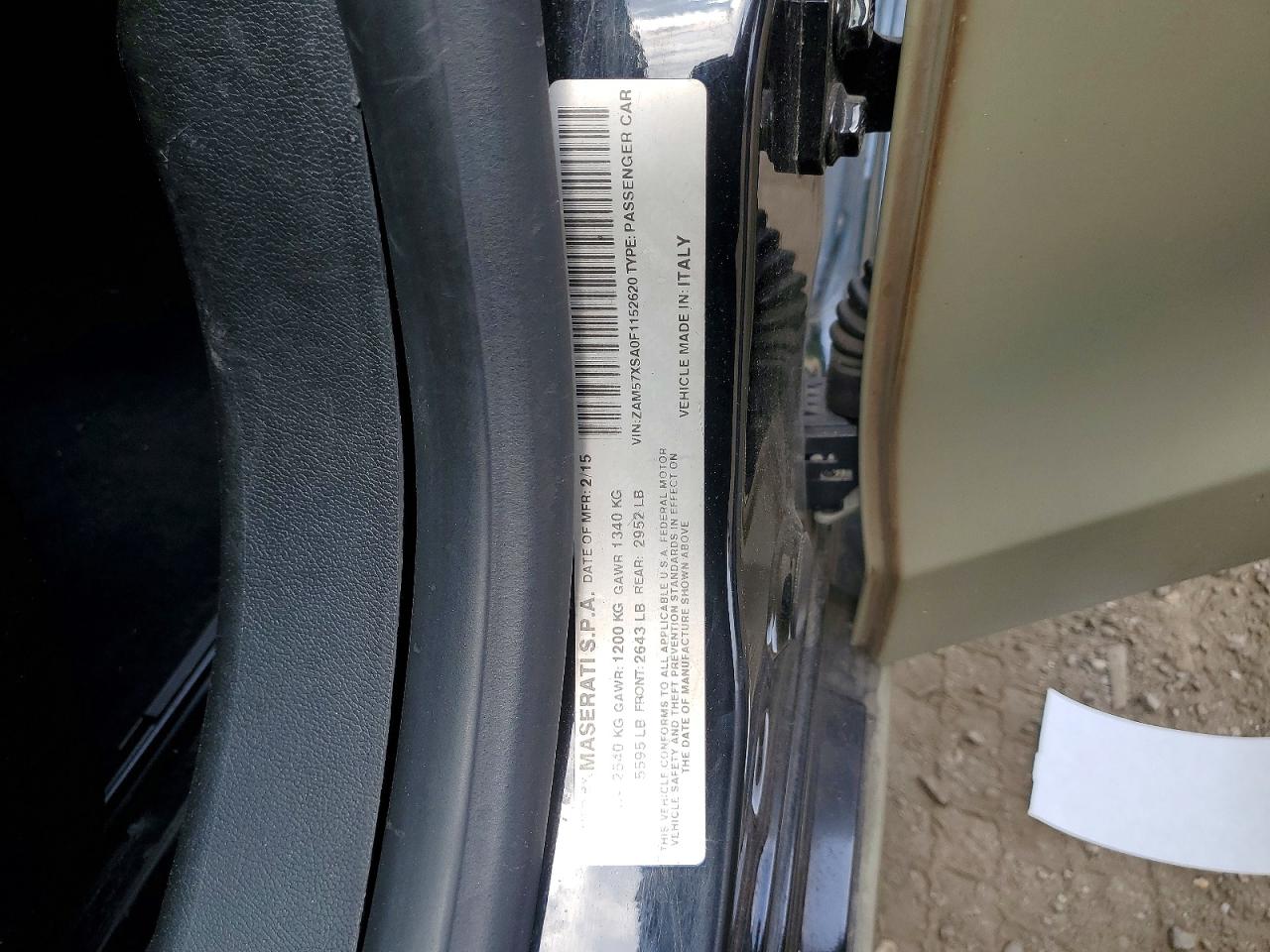 2015 Maserati Ghibli Cream vin: ZAM57XSA0F1152620