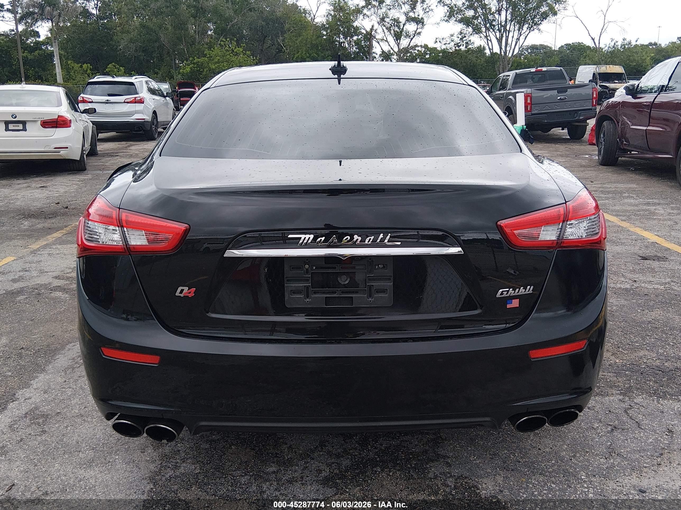 2016 Maserati Ghibli   Black vin: ZAM57XSA1G1173879